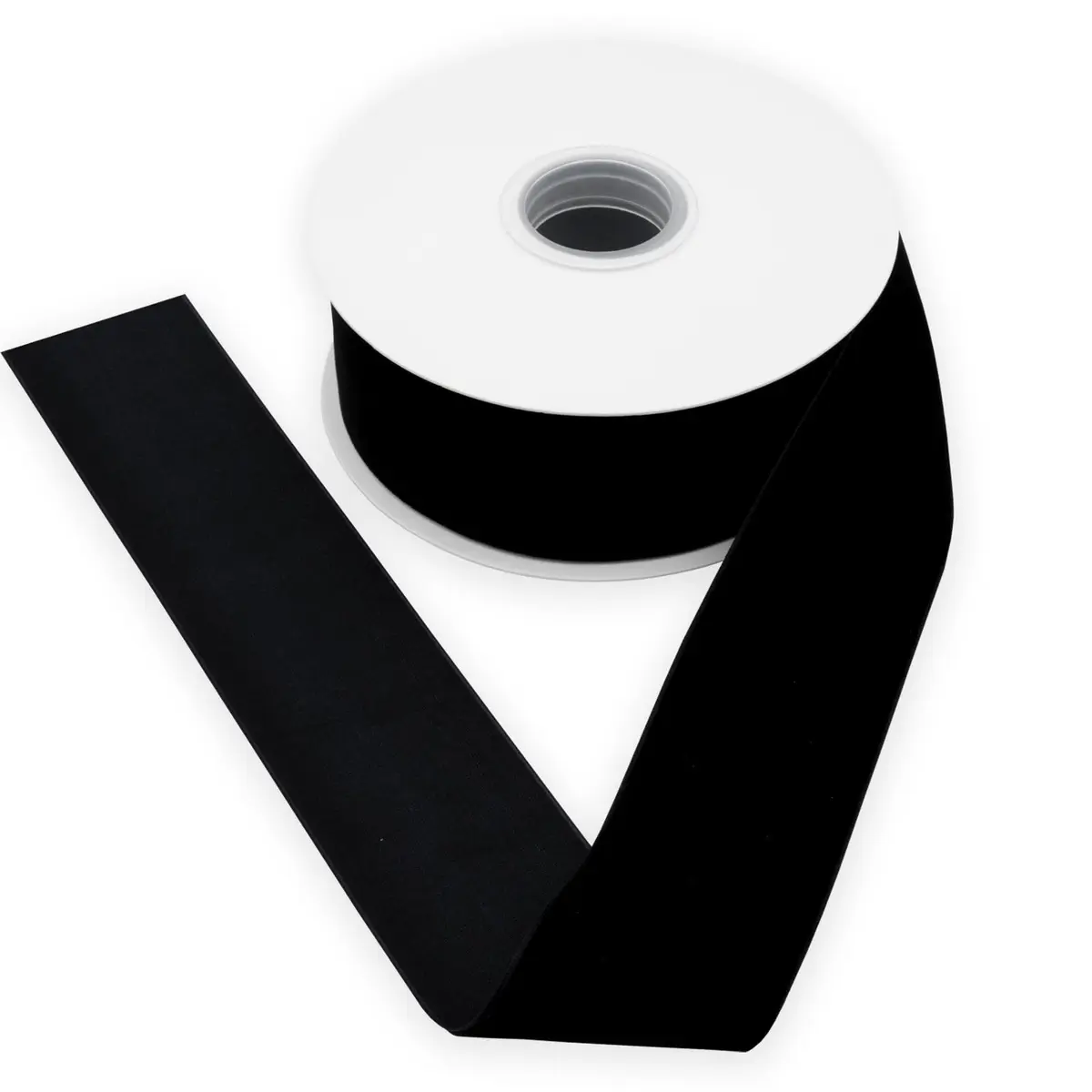 XMRIBBON Black Velvet Ribbon Single Sided, 5.08 cm (2 Inch) x 9.14 m (10 Yards) Spool | Classic Solid Craft Ribbon - view 4