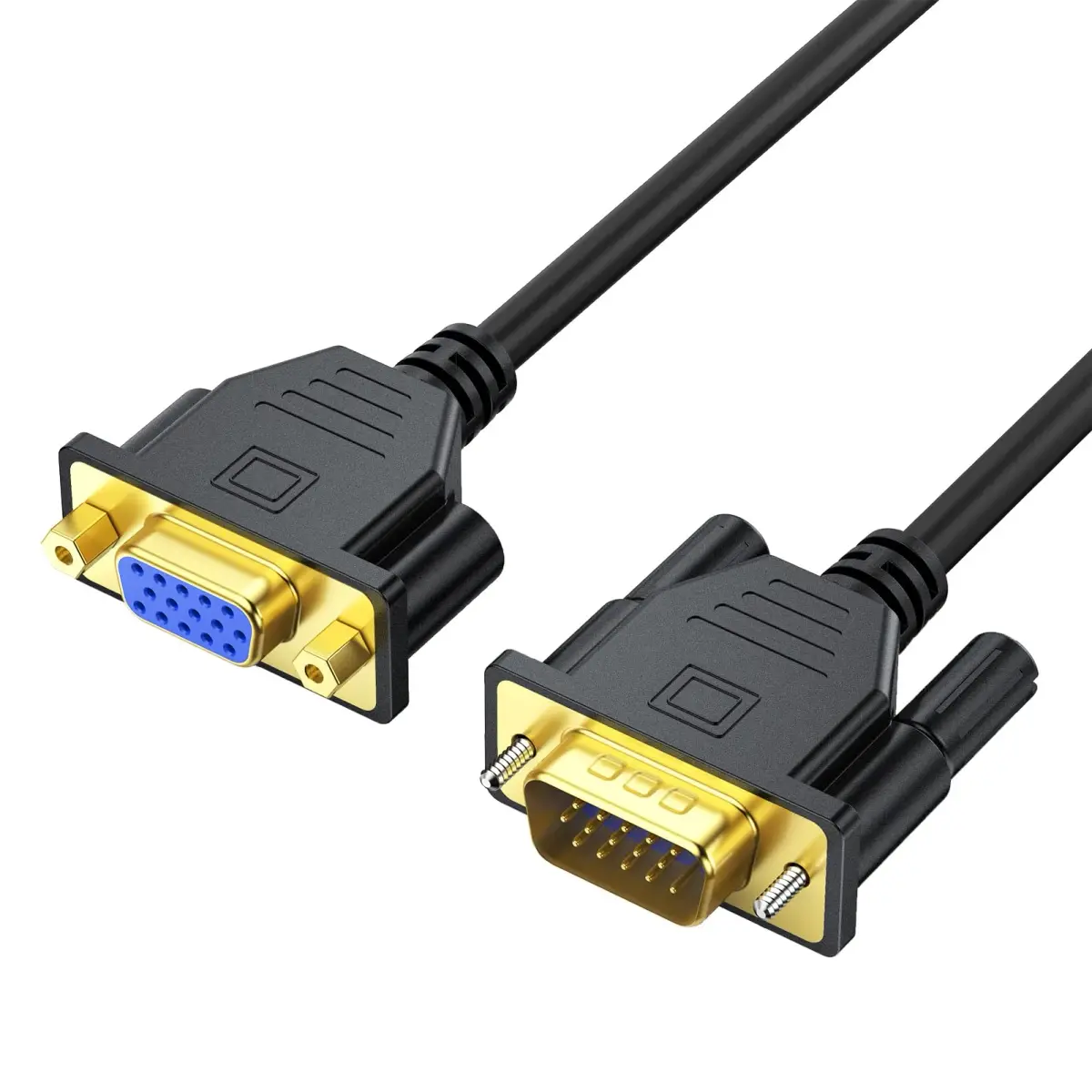 UV-CABLE VGA Extension Cable 3FT (0.91 m) Male to Female | 1080P Full HD Support - main product image