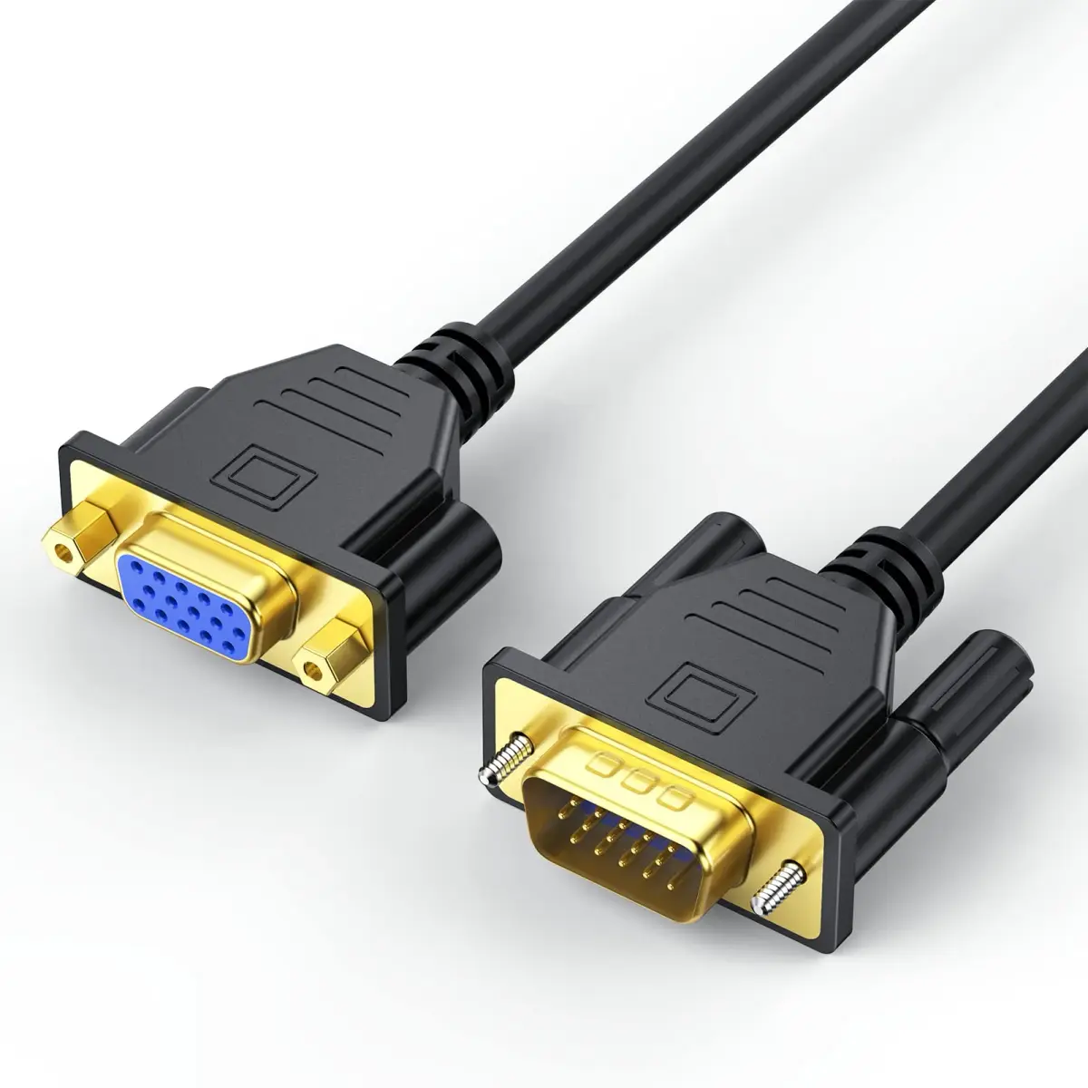 UV-CABLE 2-Pack VGA Extension Cable 6ft Male to Female 15 Pin | 1080P Full HD Support - view 9