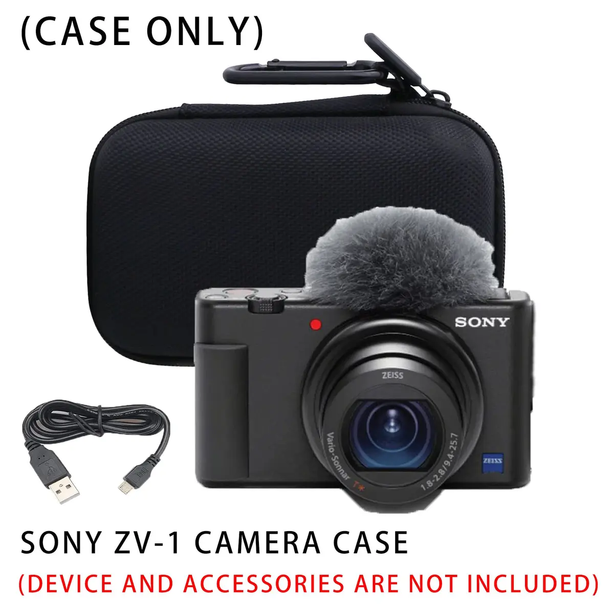 WAIYUCN Hard EVA Carrying Case for Sony ZV-1/ ZV-1F/ ZV-1 II | Compact Impact-Resistant Camera Case - view 7