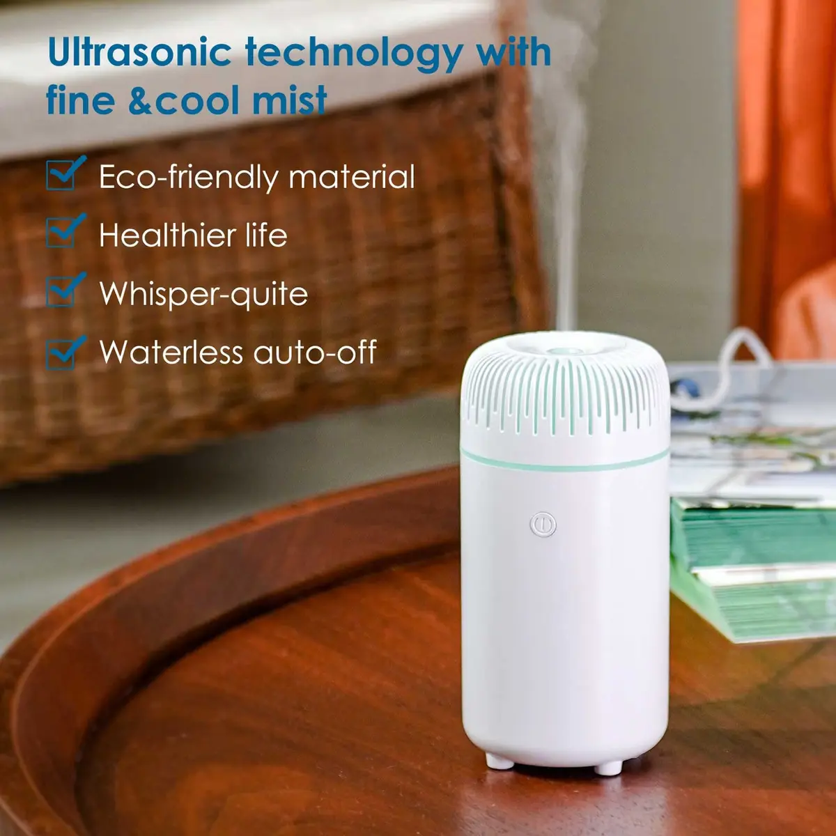 UrrSovv Car Diffuser Humidifier 100ml (3.4 Fl Oz) | Ultrasonic Cool Mist for Car & Home - view 5