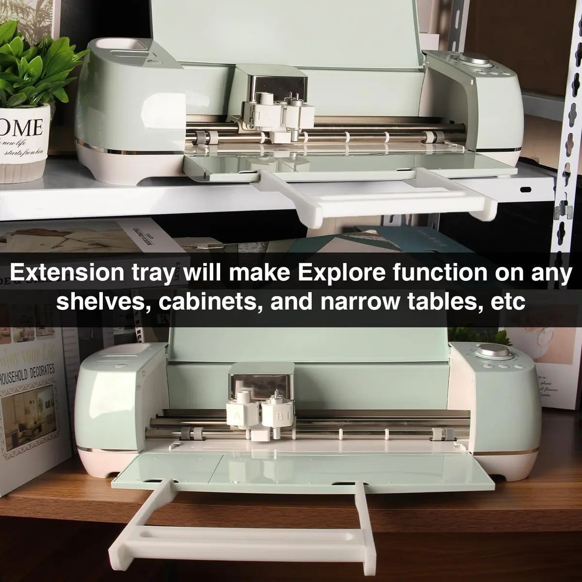 LOPASA Extension Tray for Cricut Explore 4, 3, Air 2 | 7.5"L x 3"W (19cm x 7.6cm) | Keeps Vinyl Straight - view 4