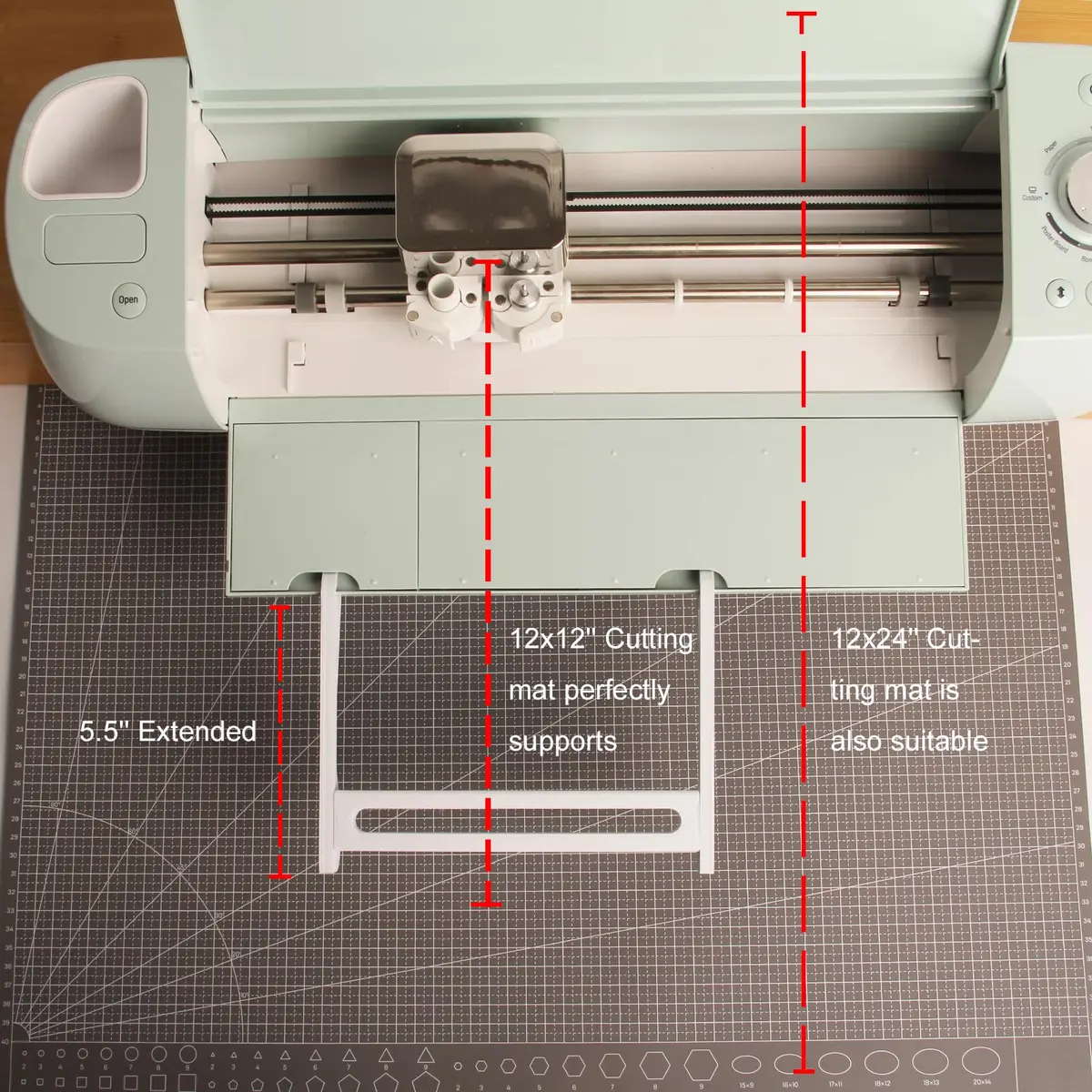 LOPASA Extension Tray for Cricut Explore 4, 3, Air 2 | 7.5"L x 3"W (19cm x 7.6cm) | Keeps Vinyl Straight - view 6