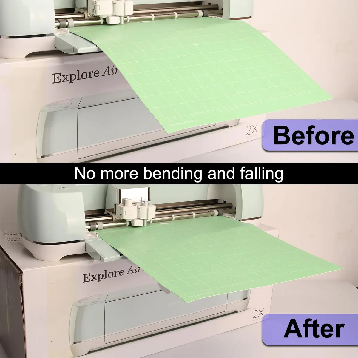 LOPASA Extension Tray for Cricut Explore 4, 3, Air 2 | 7.5"L x 3"W (19cm x 7.6cm) | Keeps Vinyl Straight - view 2