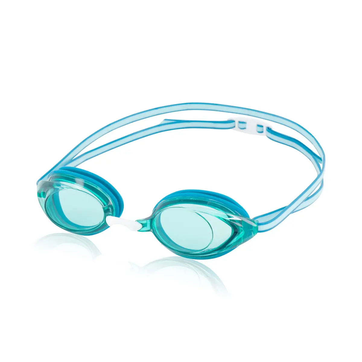 Speedo Unisex-Adult Swim Goggles Vanquisher 2.0 Blue (1 unit) | Wide Panoramic Lens with Anti-Fog - main product image