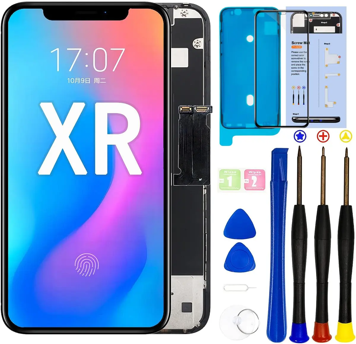 SIMDOG iPhone XR LCD Screen Replacement 6.1 inch | Easy DIY Repair Kit with Tools - main product image