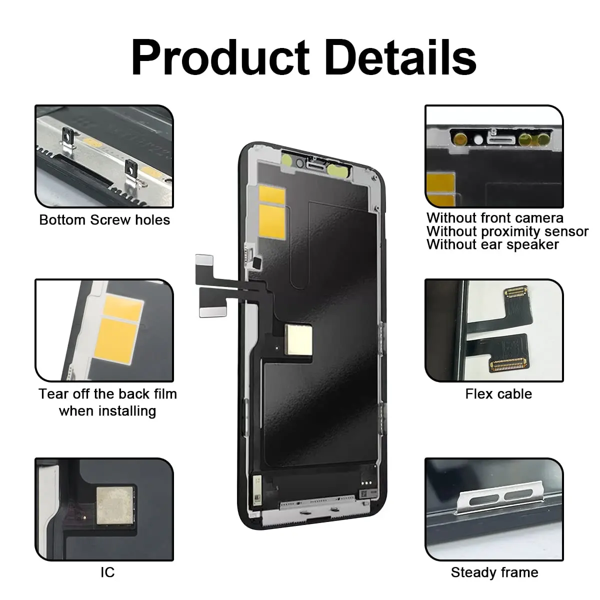 SIMDOG iPhone 11 Pro Screen Replacement 5.8" | Full HD LCD & 3D Touch, Compatible with A2160, A2217, A2215 - view 6