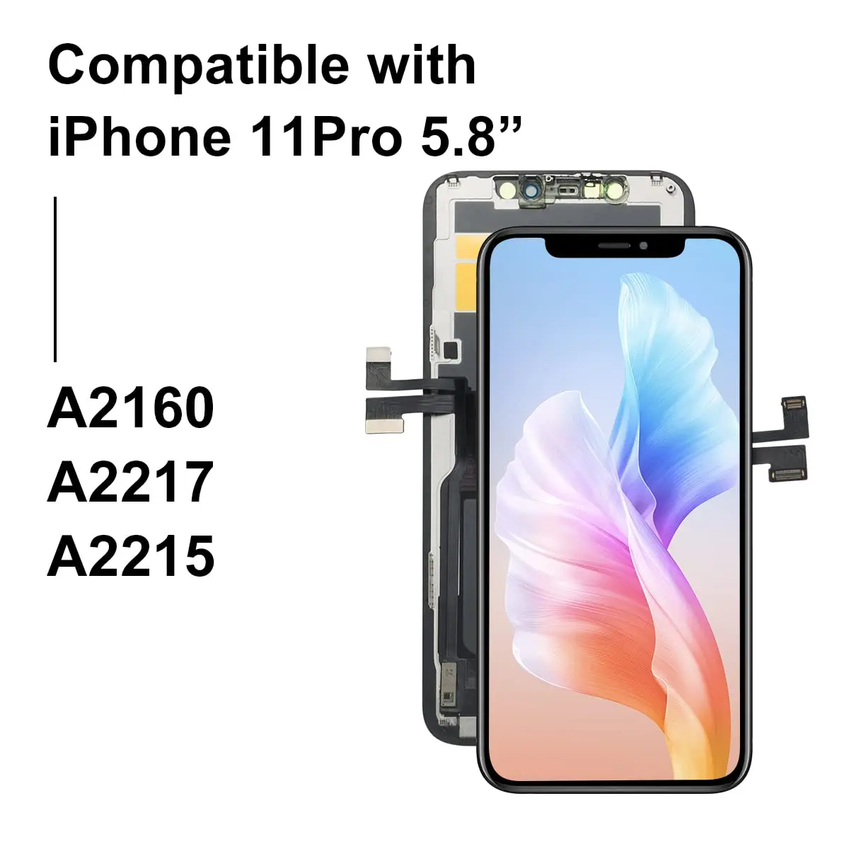 SIMDOG iPhone 11 Pro Screen Replacement 5.8" | Full HD LCD & 3D Touch, Compatible with A2160, A2217, A2215 - view 2
