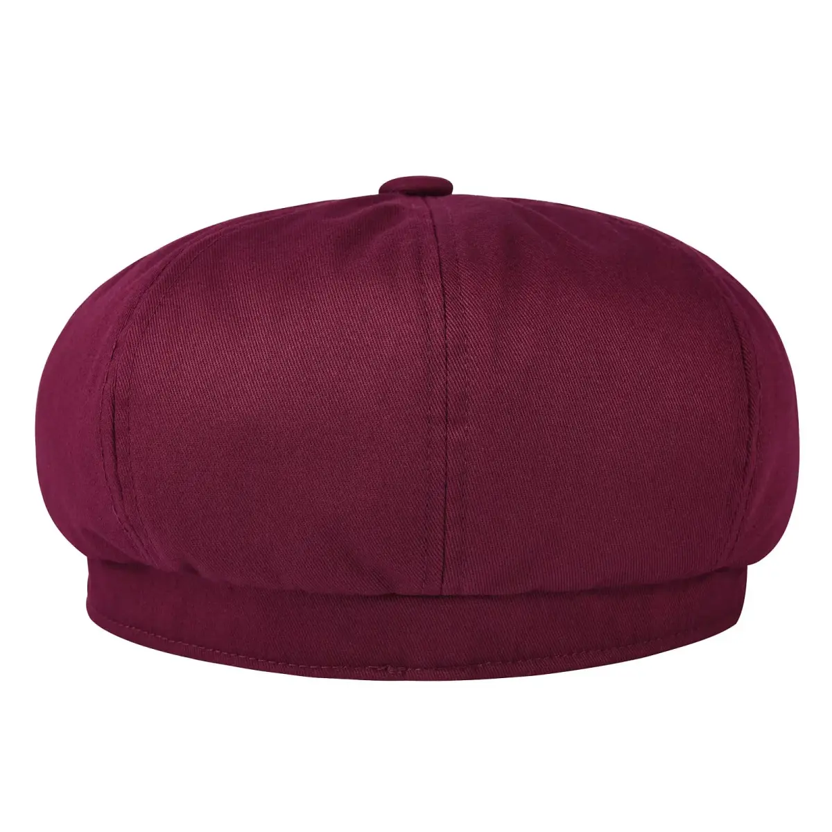 BOTVELA Men's 100% Cotton Gatsby Ivy Golf Cabbie Hat Burgundy 7 7/8 | Classic Vintage Style - view 4
