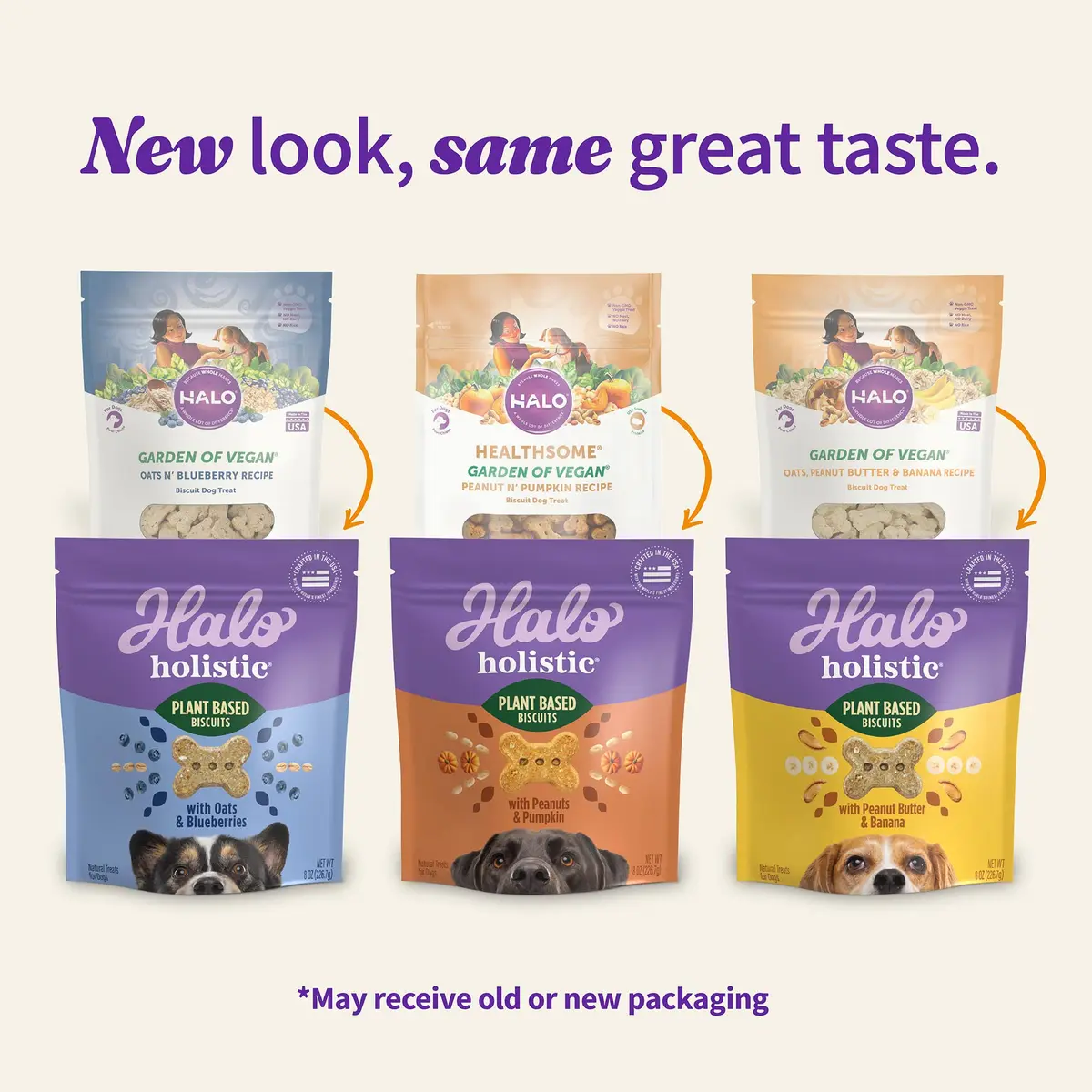 Halo Plant-Based Dog Treats Variety Pack 8 oz | Crunchy, Vegan & All-Natural Dog Snacks - view 2
