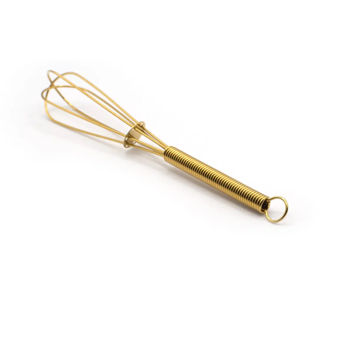 TYGYLZGCF Gold Mini Whisk 13cm (5 inch) | Perfect for Small Batches & Beverages - view 4