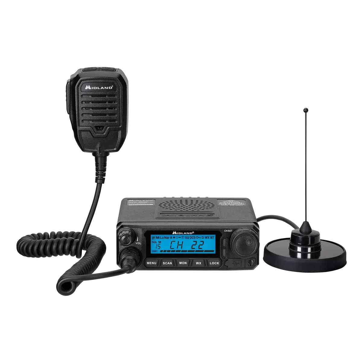 Midland MXT500 50W IP66 MicroMobile GMRS Two-Way Radio | Waterproof, 100 Mile Range, 99 Channels - view 2