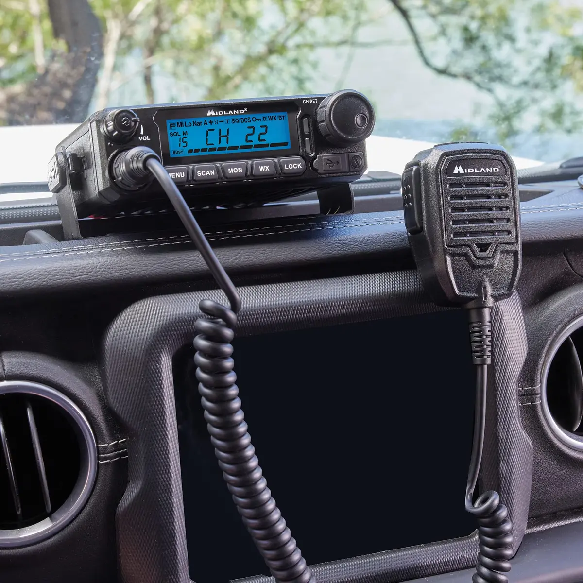 Midland MXT500 50W IP66 MicroMobile GMRS Two-Way Radio | Waterproof, 100 Mile Range, 99 Channels - view 3