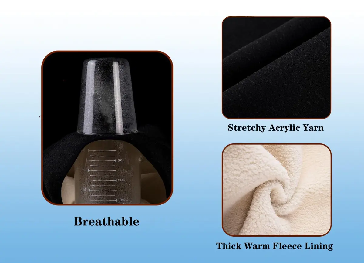 PURFUN Thermal Fleece Lining Waist Warmer Belt for Men & Women | 27"-39" Waist - view 6