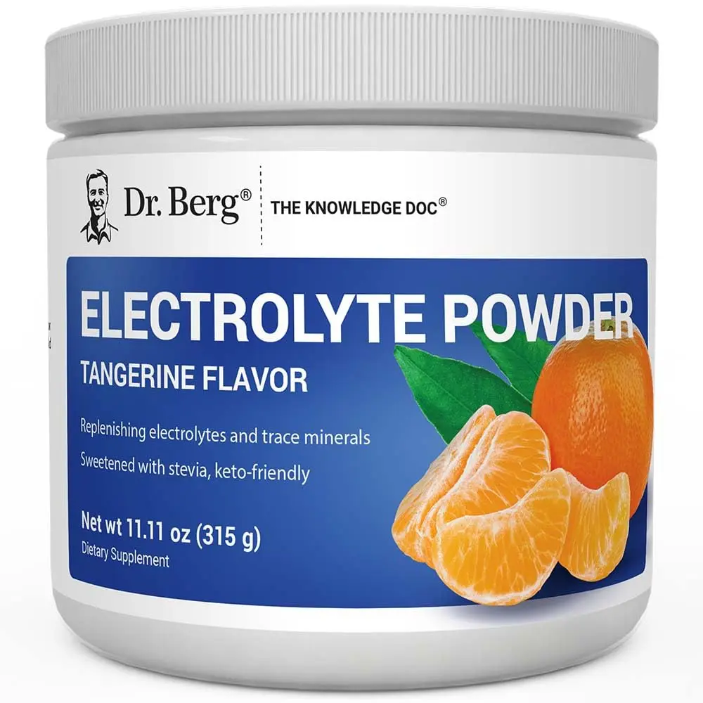 Dr. Berg Zero Sugar Hydration Keto Electrolyte Powder 10.29oz | Supports ketosis & hydration - main product image