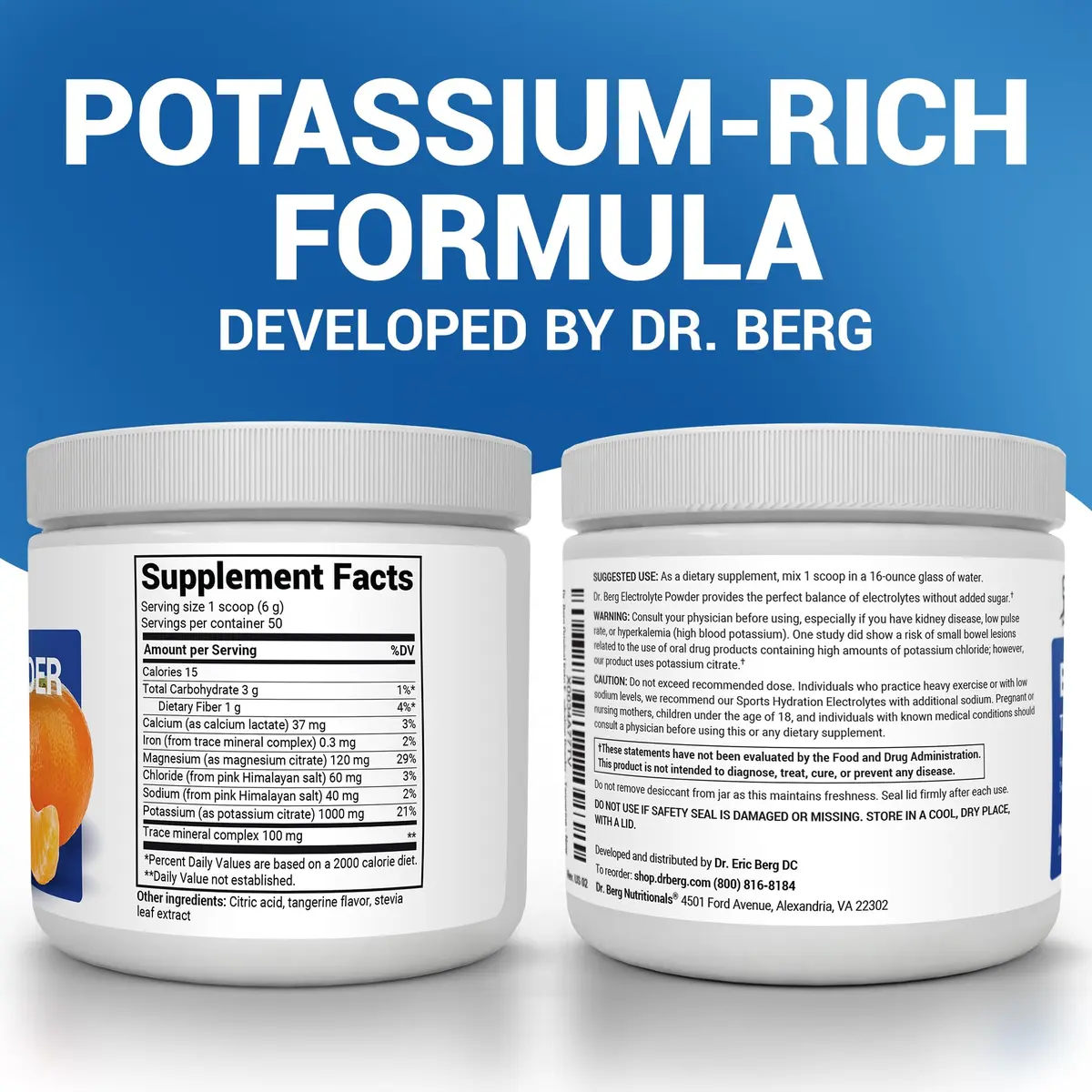 Dr. Berg Zero Sugar Hydration Keto Electrolyte Powder 10.29oz | Supports ketosis & hydration - view 2