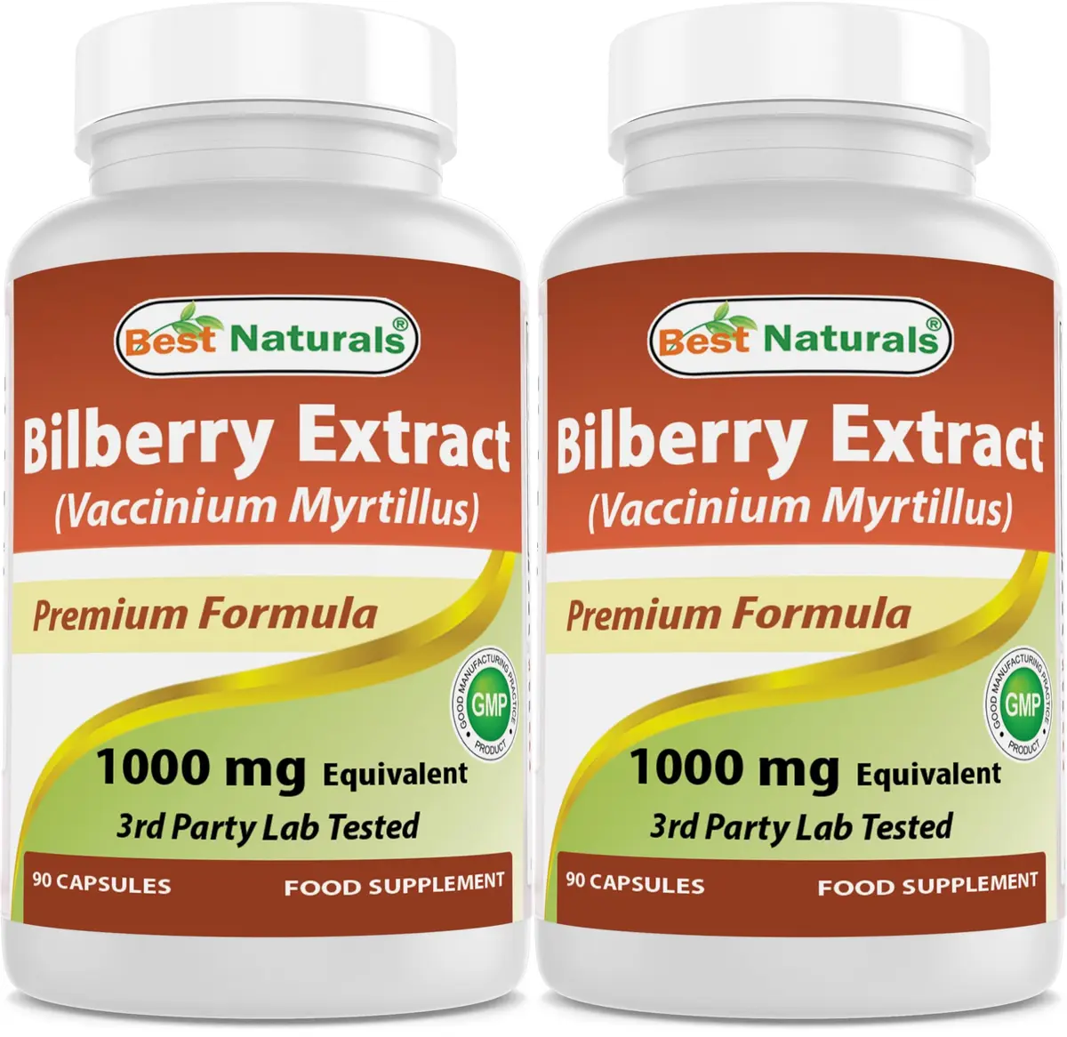 Best Naturals Bilberry 1000 Mg 90 Capsules | Supports Eye & Circulatory Health - main product image