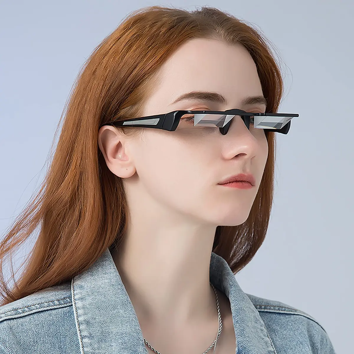 Sigvetan Lazy Glasses Laying Down Light Prism Glasses 90° Angle Neck Relaxer for Lying Down Reading & Watching TV/Phone | Light-Weight & Comfortable - view 4