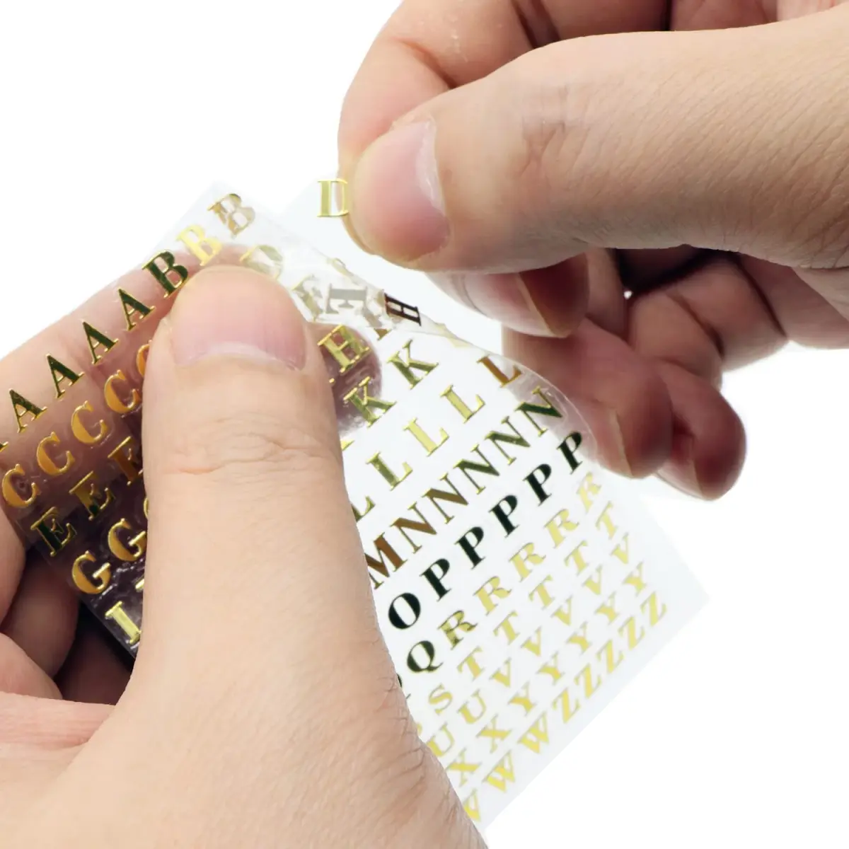 SIXQJZML Mini Alphabet Number Stickers 4.5mm (0.18 inch) | Glitter Alloy Self-Adhesive Letters for Crafts - view 6