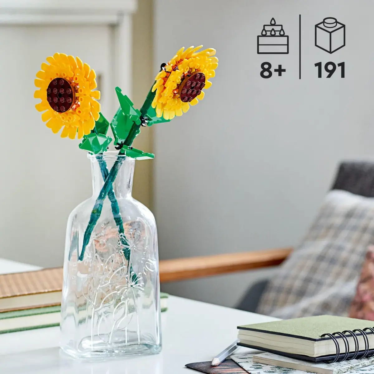 LEGO Sunflowers Building Toy 40524 - 191 Pieces | Artificial Flowers for Home Decor - view 2