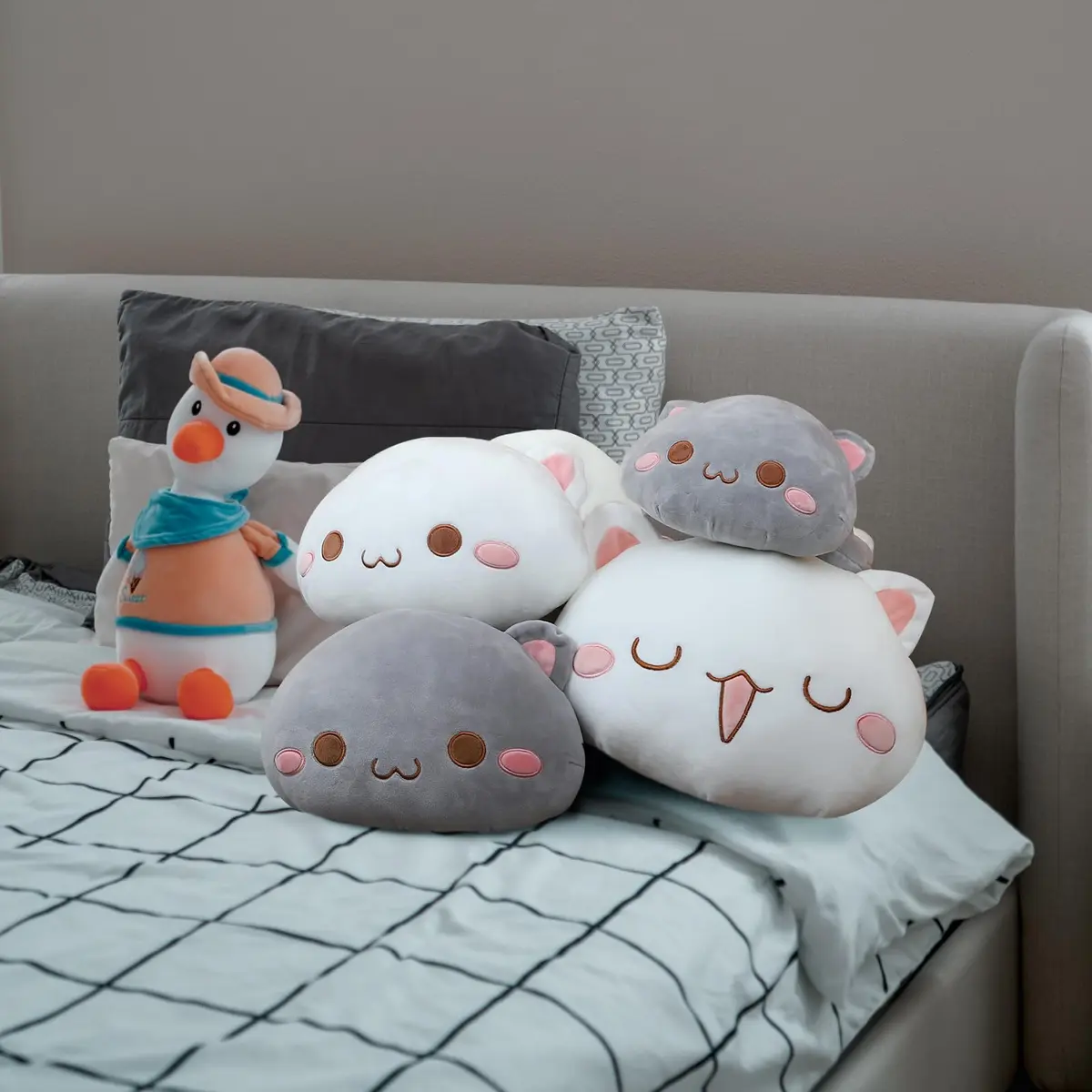 AFAN Cat Plush Pillow 13.7 Inch | Cute, Soft & Cuddly for Kids & Adults - view 5