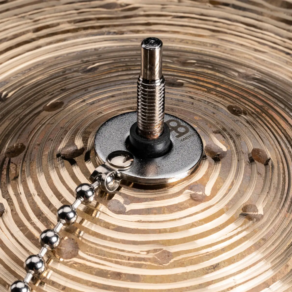 Meinl Percussion Heavy Cymbal Bacon Sizzler — 10.5" Stainless Steel Chain, No-Drill Rivet Sound - view 6
