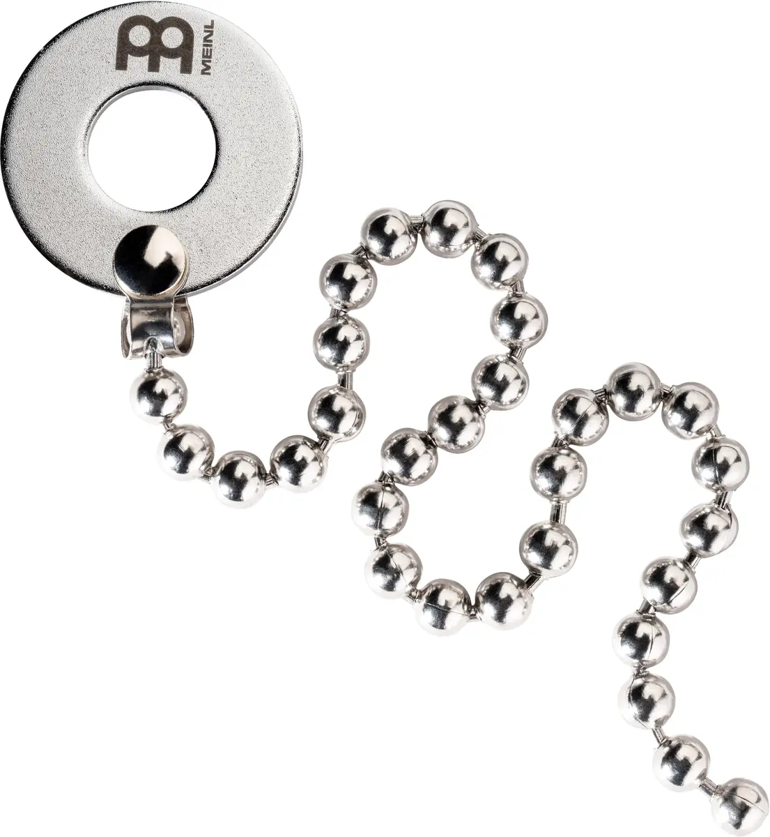 Meinl Percussion Heavy Cymbal Bacon Sizzler — 10.5" Stainless Steel Chain, No-Drill Rivet Sound - main product image