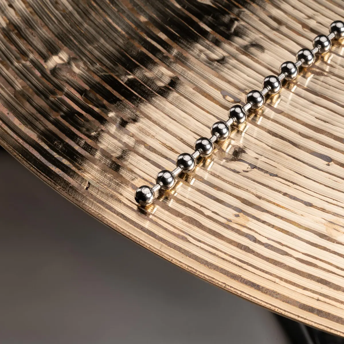 Meinl Percussion Heavy Cymbal Bacon Sizzler — 10.5" Stainless Steel Chain, No-Drill Rivet Sound - view 7