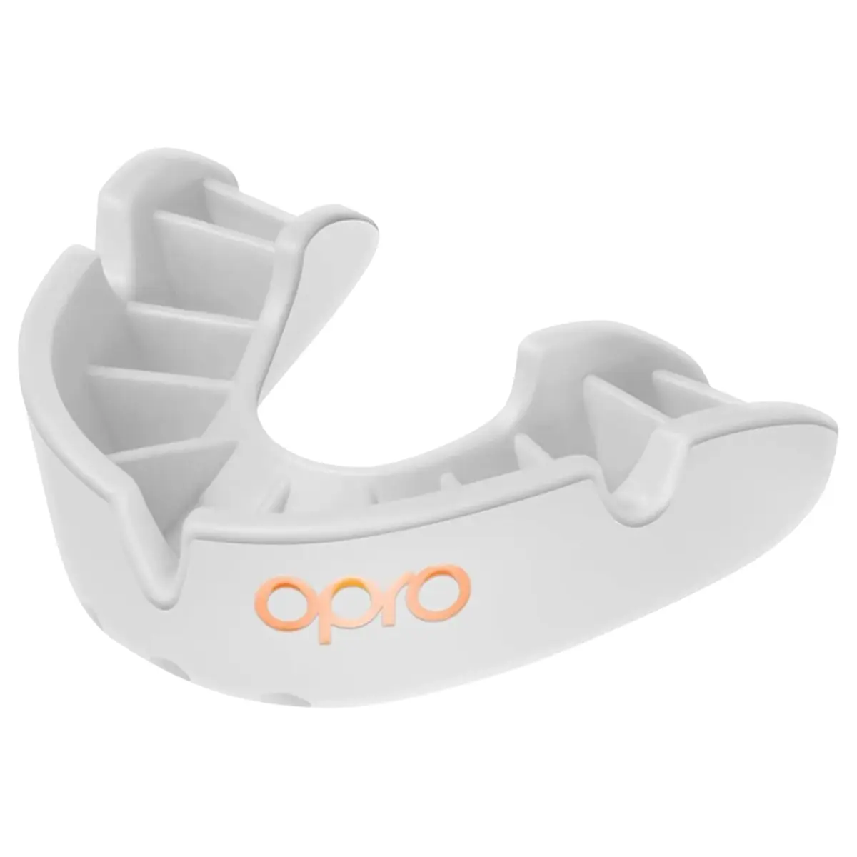 OPRO Bronze Level Moldable Mouth Guard - Essential Fit, White, Adult Size | Impact Protection for Sports - main product image