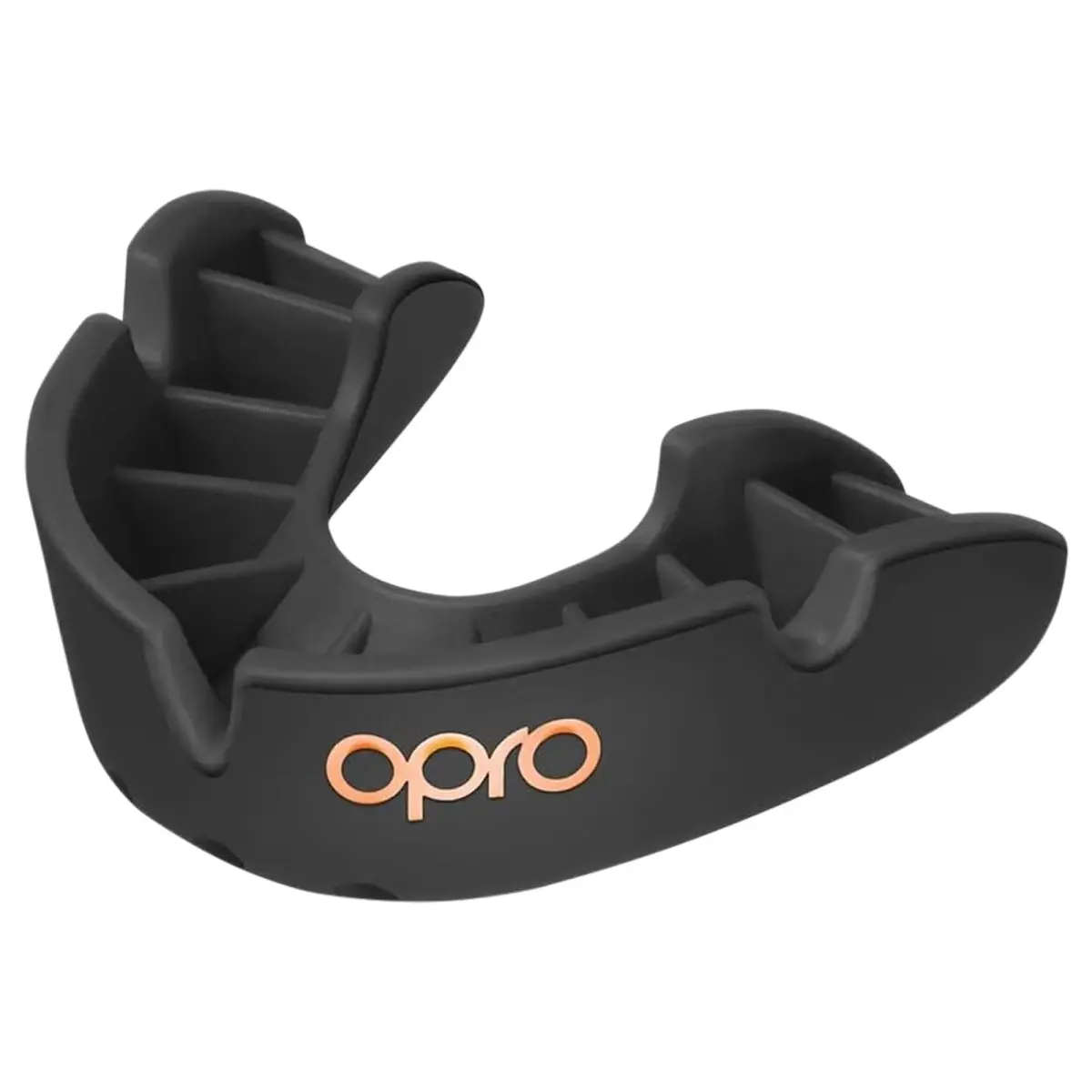 OPRO Bronze Level Youth Moldable Mouth Guard - Essential Fit, Black - main product image