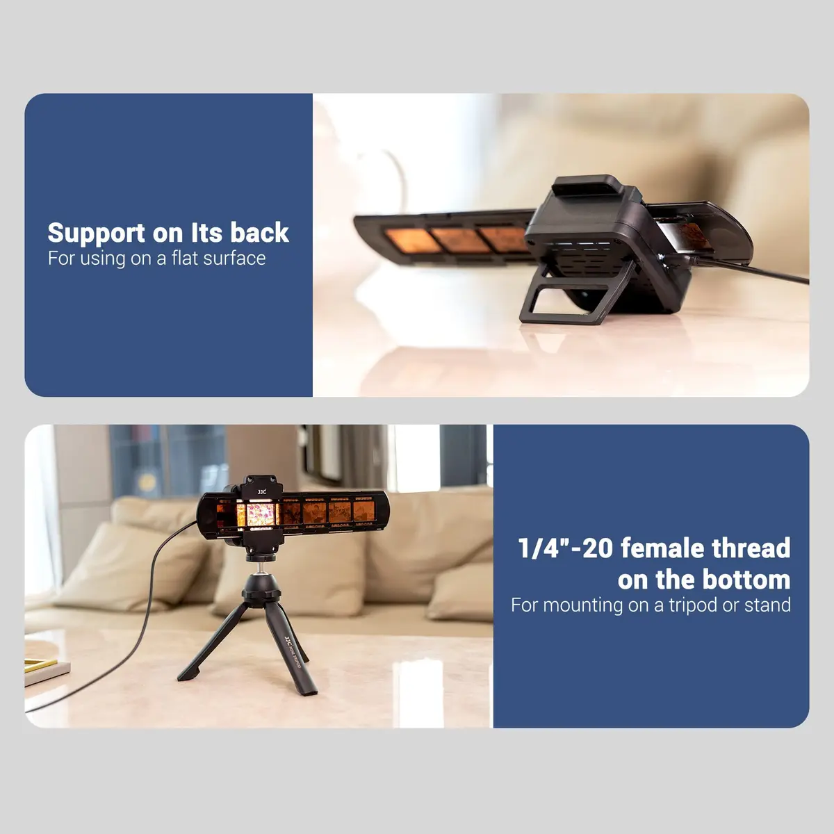 JJC 35mm Slide and Film Digitizing LED Backlight with 10-Level Brightness | CRI 95+ for Accurate Film Scanning - view 4