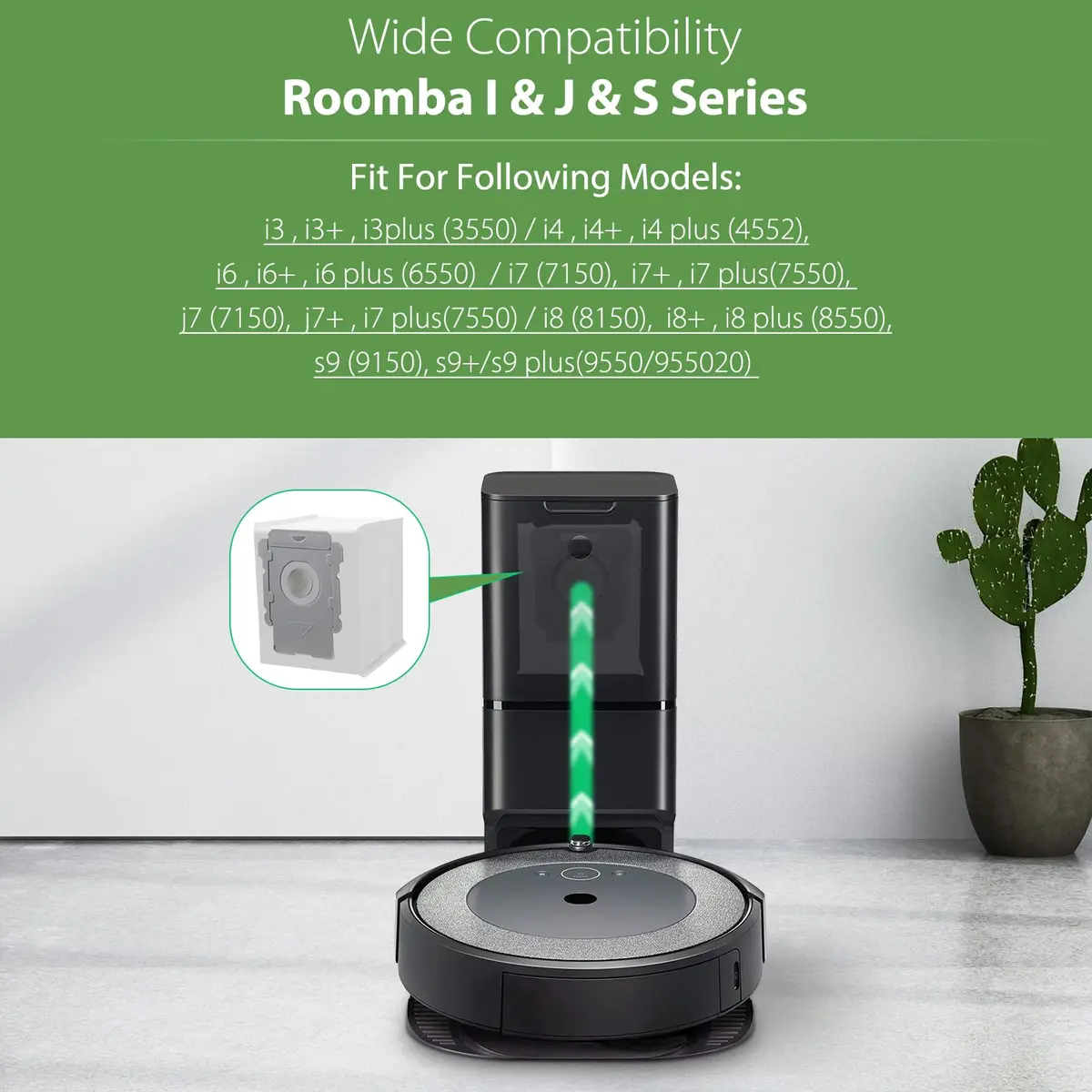 GOFWE Vacuum Bags for iRobot Roomba Series | 18 Pack, Compatible with i7, i8, j7, s9+ | Long-Lasting Dust Containment - view 6