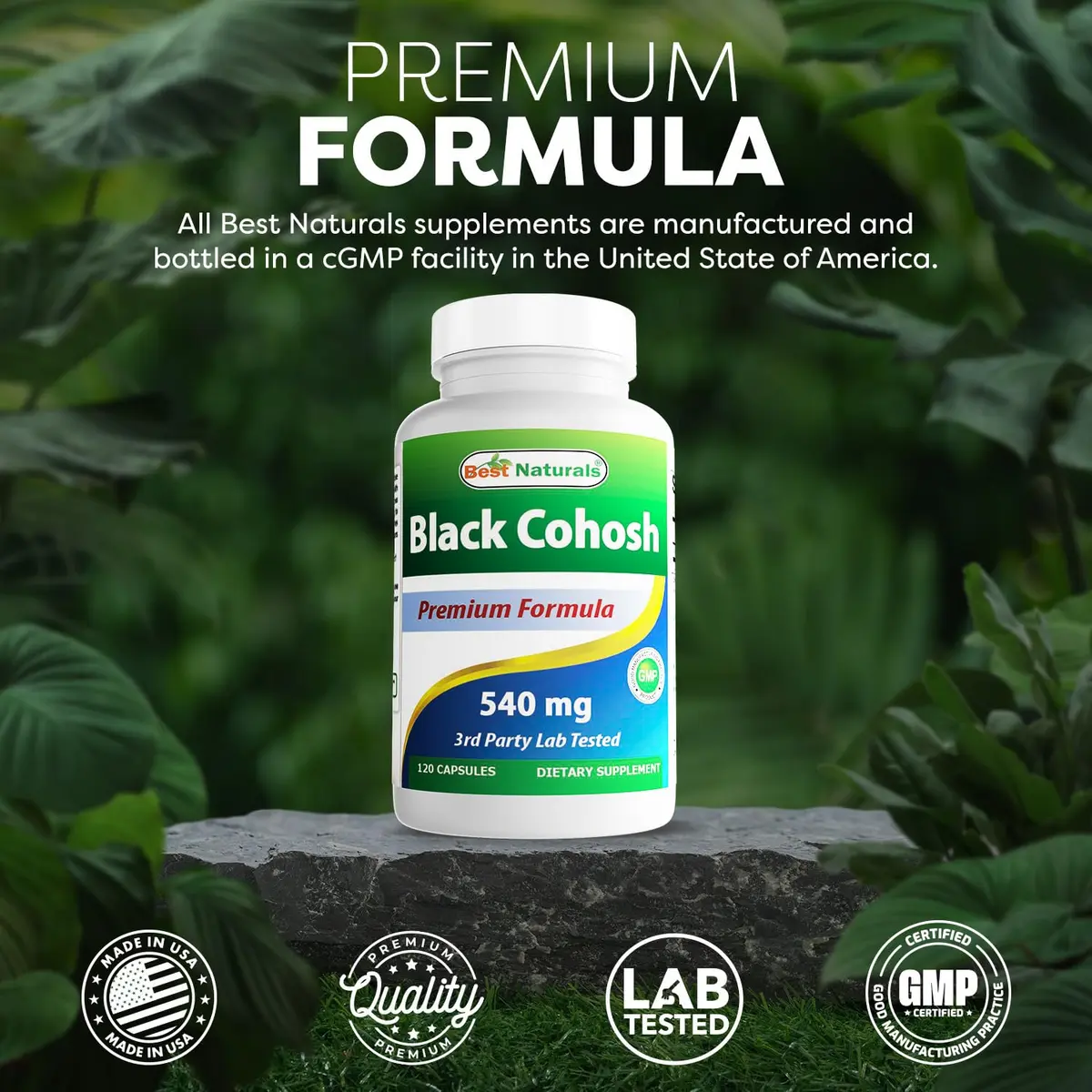 Best Naturals Black Cohosh 540 Mg | 240 Capsules for Hormonal Support in India - view 5