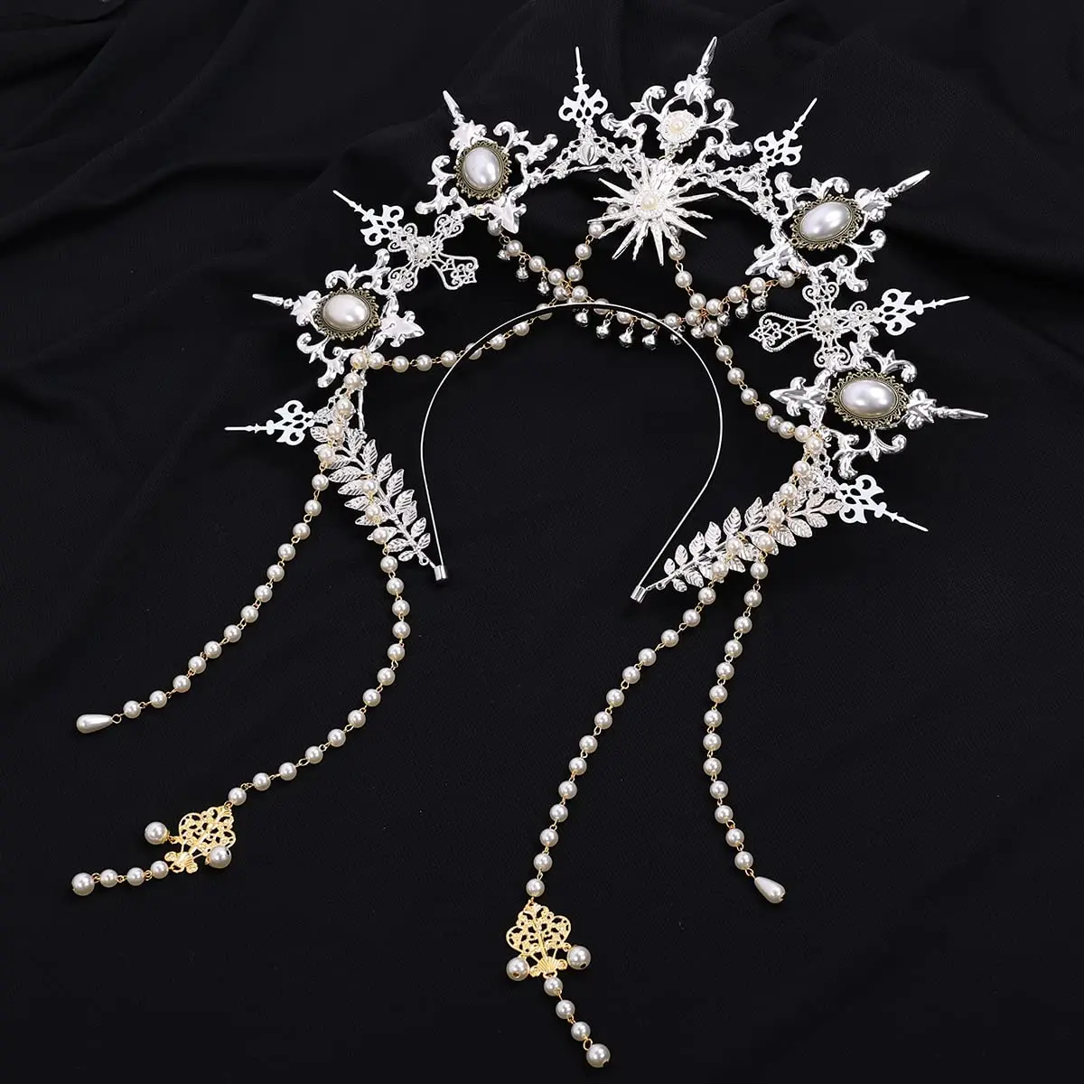 BLESSUME Silver Halo Crown Headband | Costume Accessory for Women (1 Count) - view 5