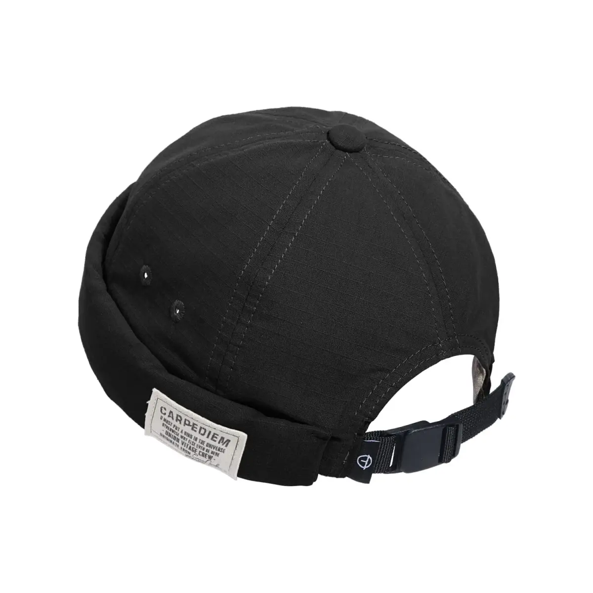 Croogo Sailor Watch Cap Rolled Cuff Beanie Hat - Black (56-60cm) - main product image