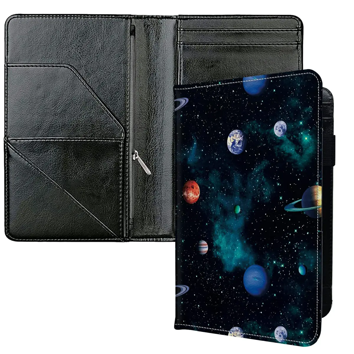 JANENFNA Server Books for Waitress with 7 Large Pockets | Waterproof PU Leather Organizer for Food Service (70-120c) - main product image