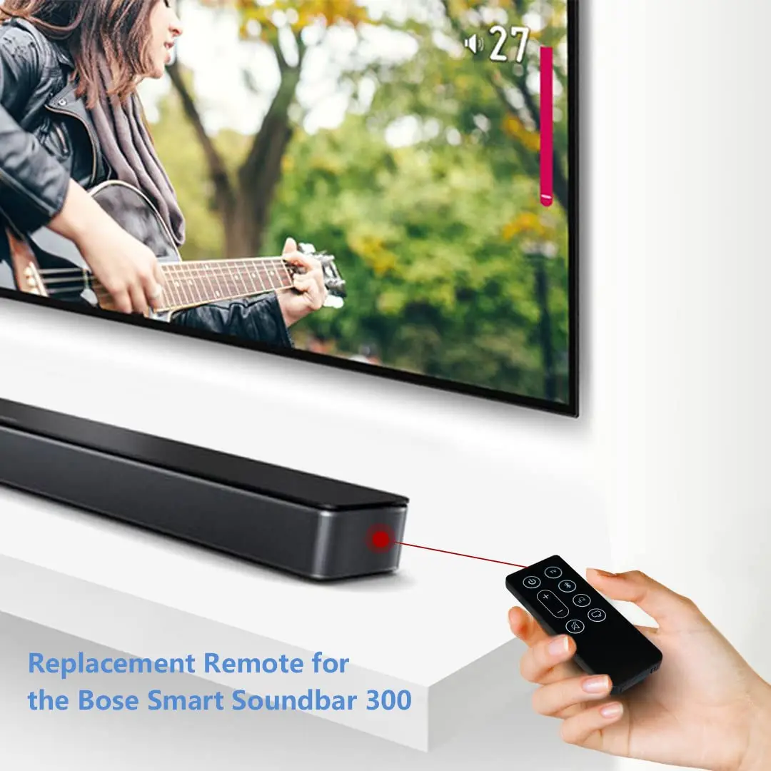Geesio Remote Control for Bose Soundbar 300 | Infrared & App Pairing, Black - view 2