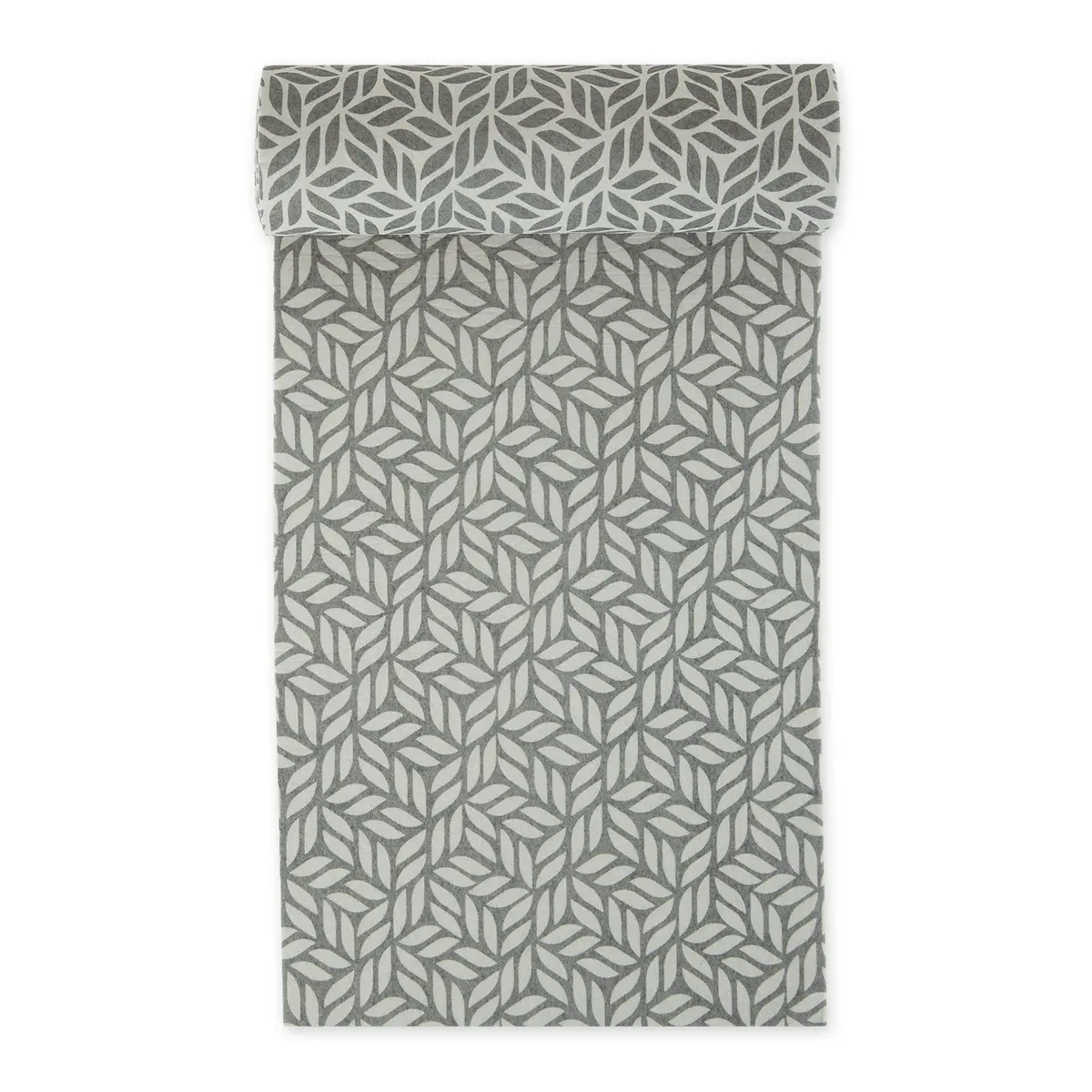 DII Fridge & Shelf Liner Collection Non-Adhesive, Cut to fit, Machine Washable, 12x20, Gray Abstract Leaf, 2 Piece - view 2