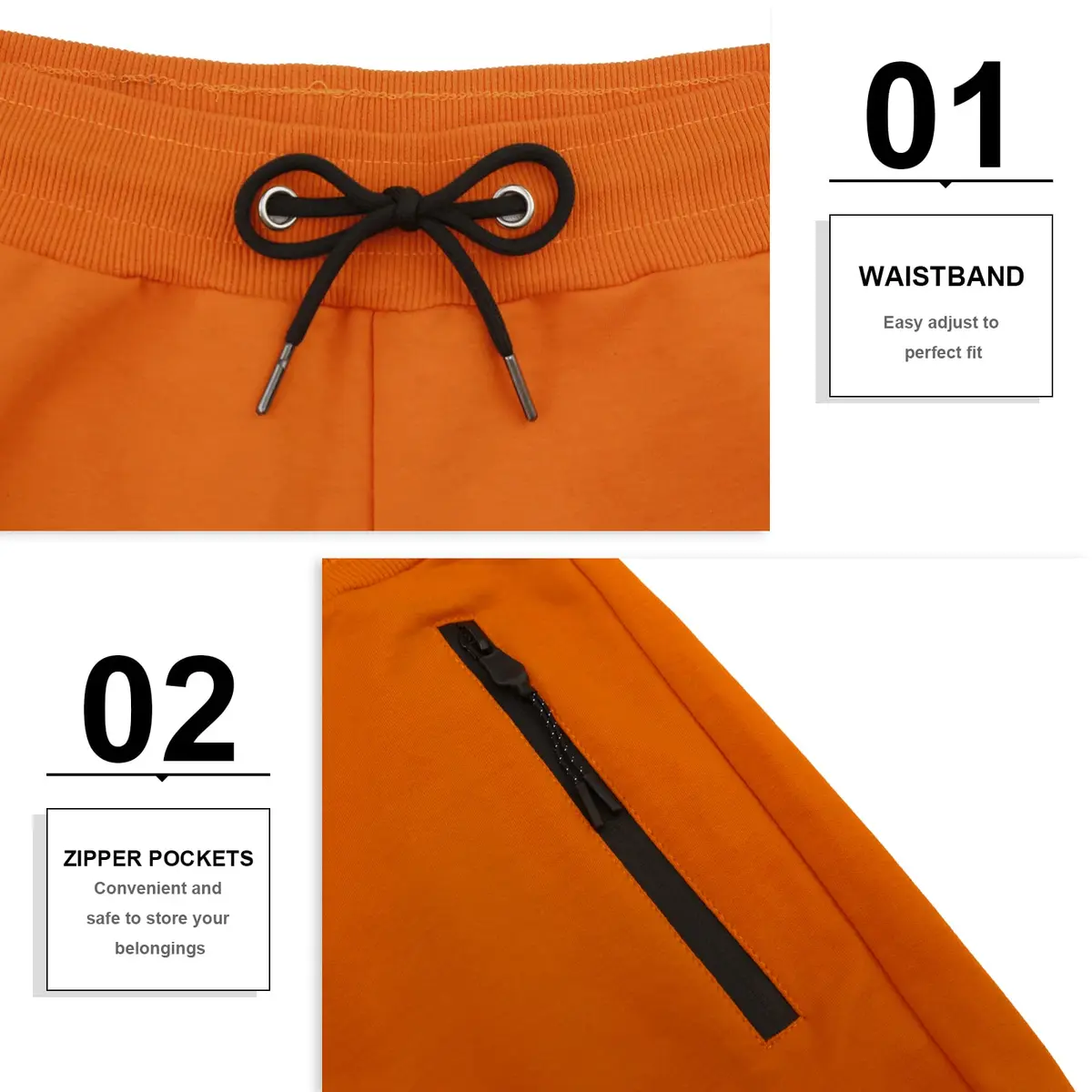 PIDOGYM Men's 5" Gym Shorts with Zipper Pockets for Running & Workout | Lightweight, Breathable Polyester Blend - view 4