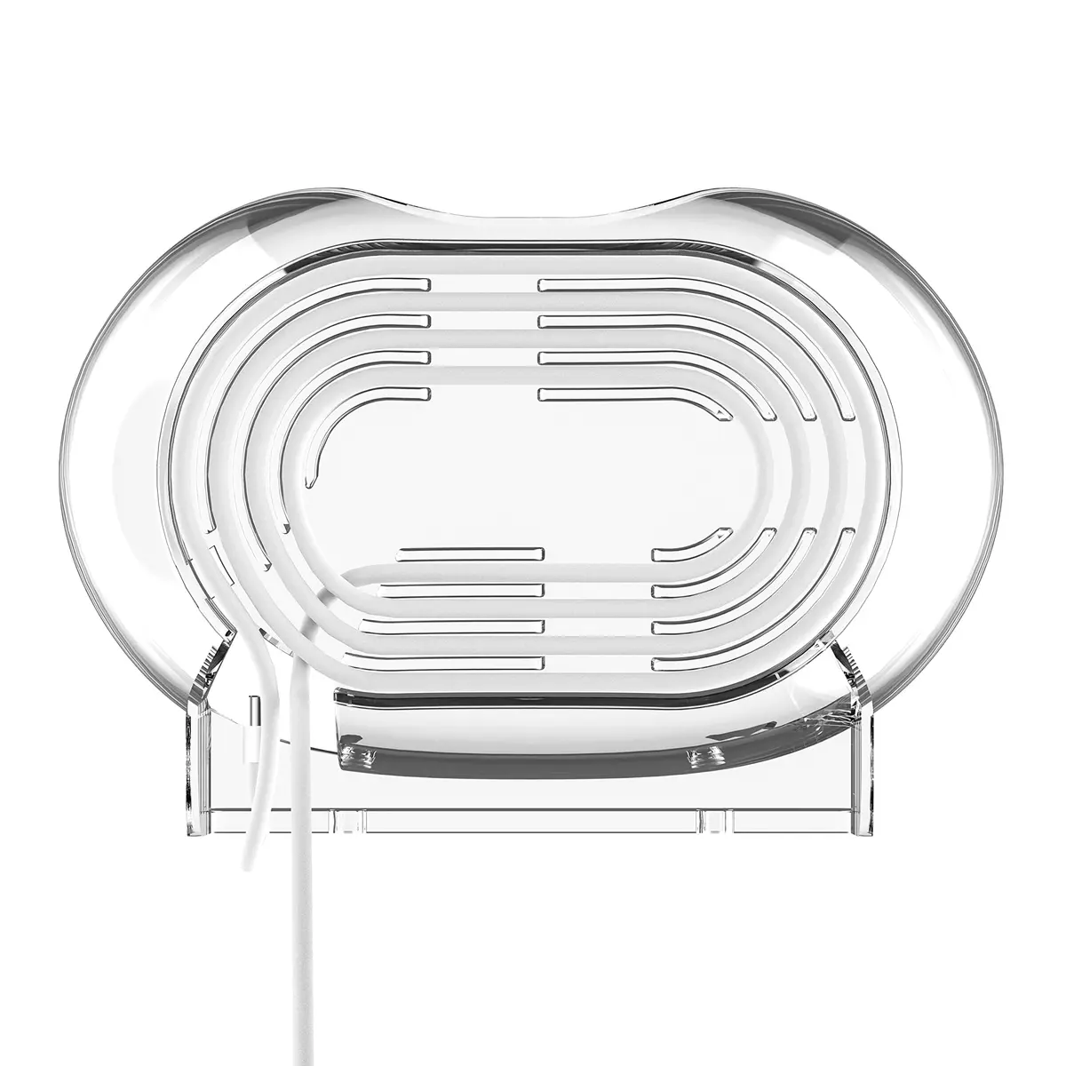 LeongLzt Nest Audio Speaker Wall Mount Bracket Clear | ABS Plastic, Cable Management, Easy Install - view 3