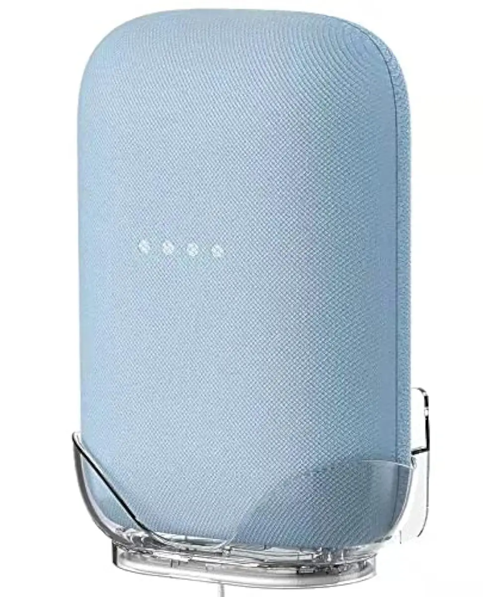 LeongLzt Nest Audio Speaker Wall Mount Bracket Clear | ABS Plastic, Cable Management, Easy Install - main product image