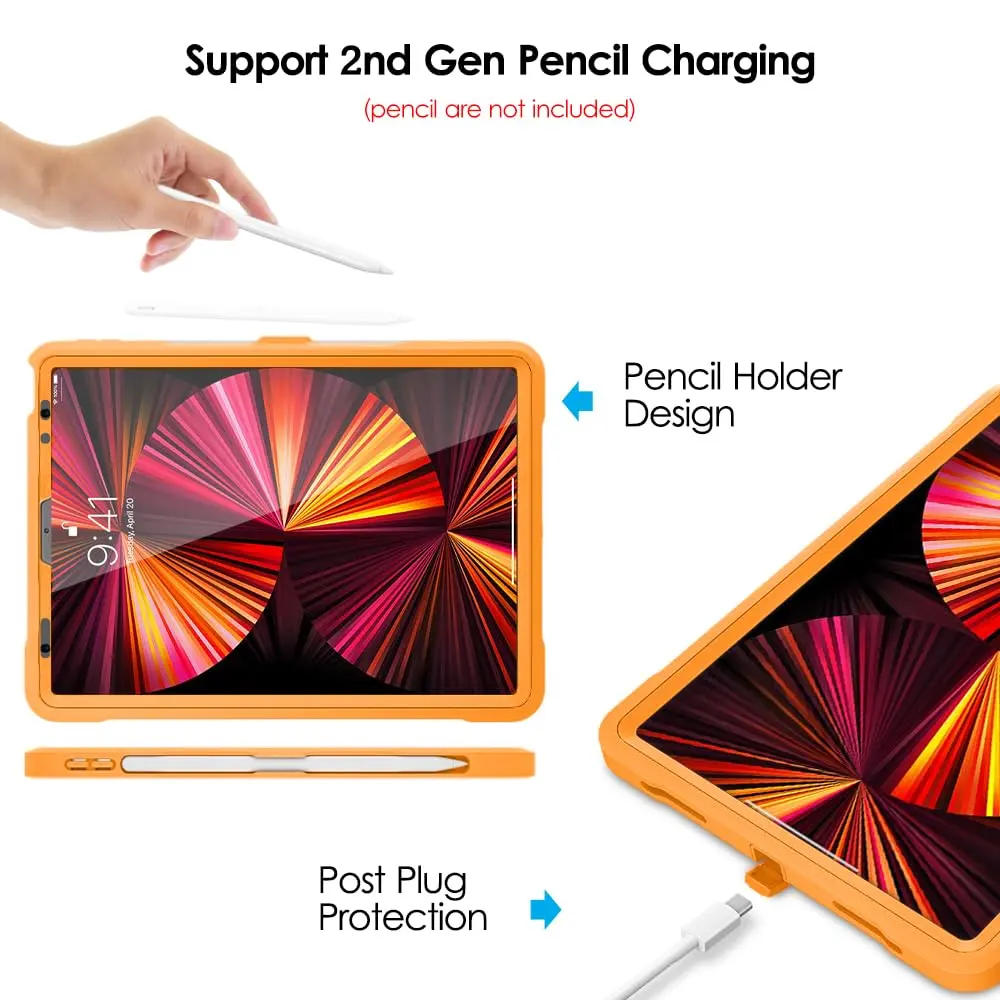 DTTO Portable Electronic Device Cover for iPad Pro 11" 2020-2022 | Shock-Resistant Orange - view 5