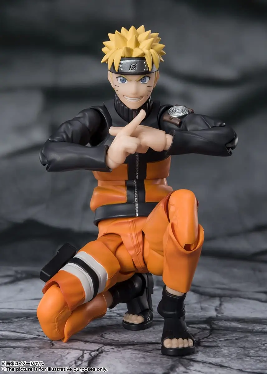 TAMASHII NATIONS Naruto Shippuden Naruto Uzumaki Action Figure 14 cm (5.5") | Authentic USA Import - view 2