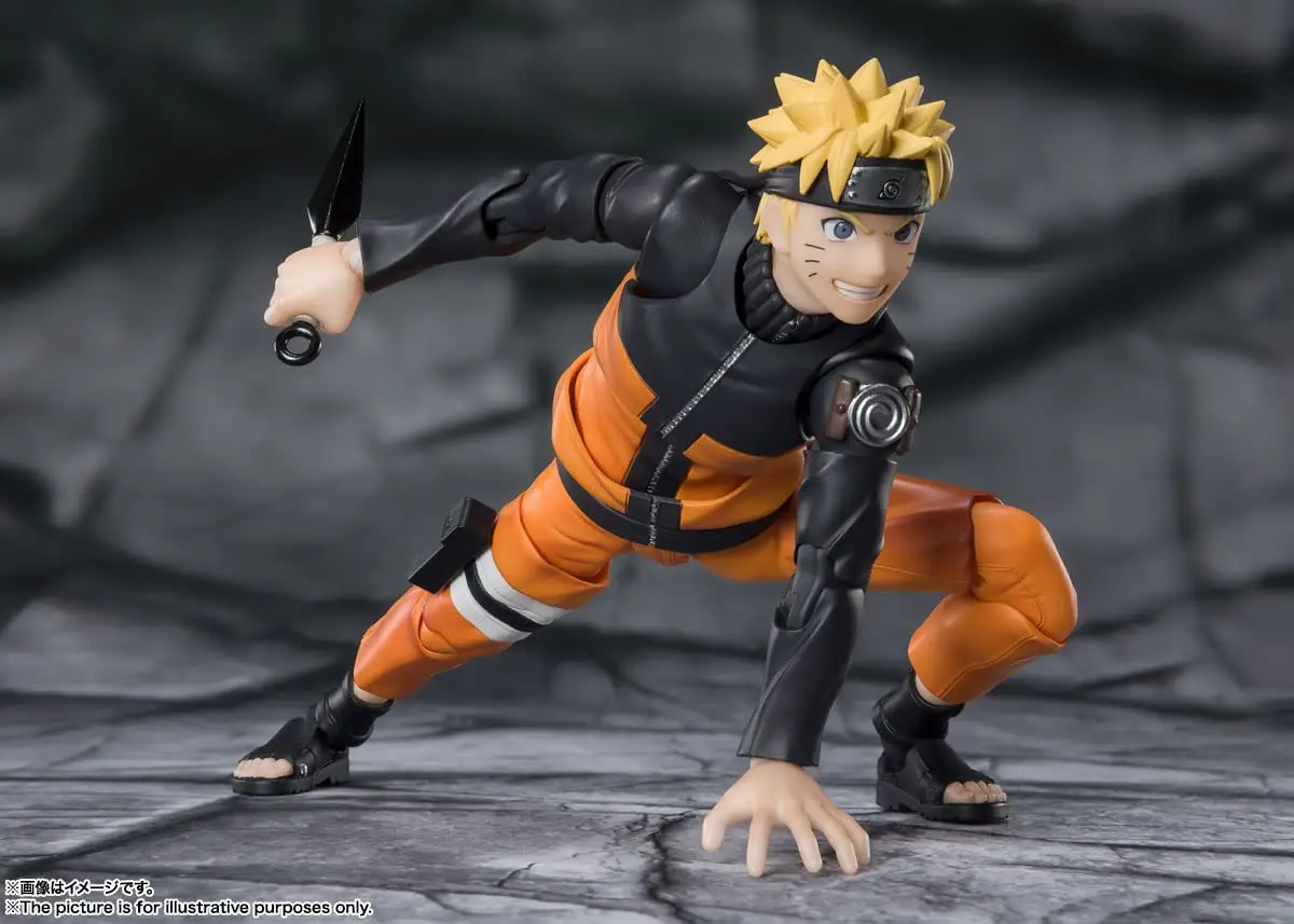 TAMASHII NATIONS Naruto Shippuden Naruto Uzumaki Action Figure 14 cm (5.5") | Authentic USA Import - view 3