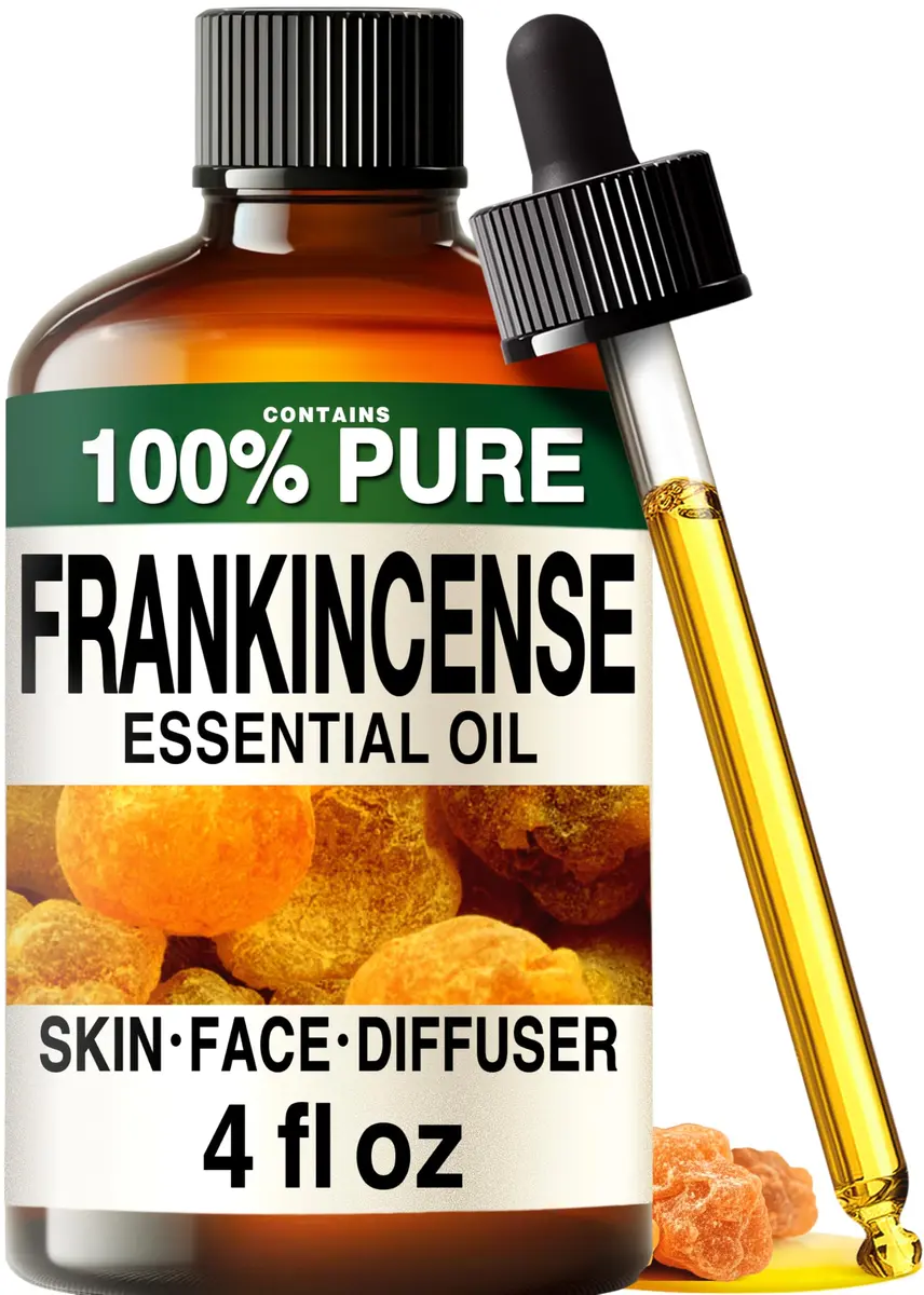 KUKKA Frankincense Essential Oil 118ml (4 Fl Oz) | Pure Natural Oil for Skin, Face, Body & DIY Soap Making - main product image