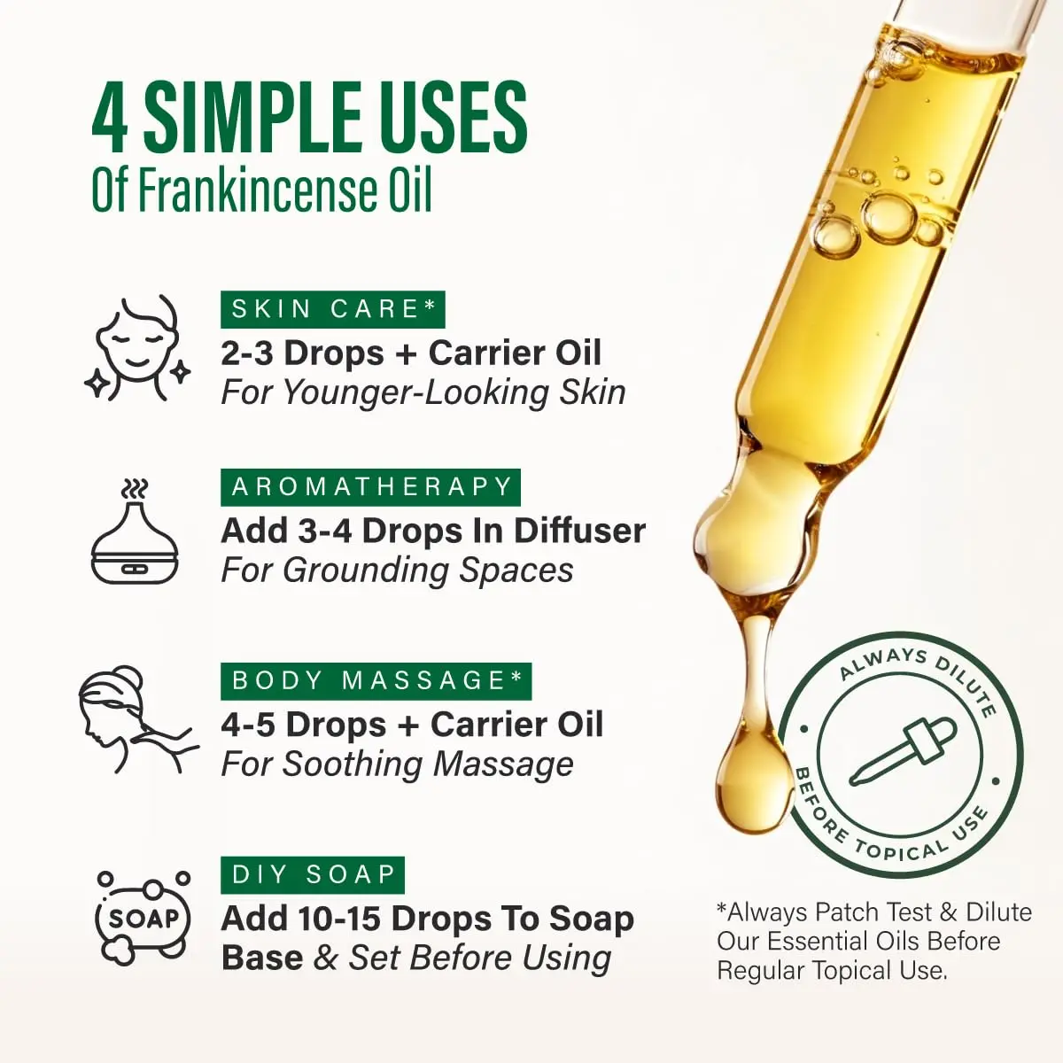 KUKKA Frankincense Essential Oil 118ml (4 Fl Oz) | Pure Natural Oil for Skin, Face, Body & DIY Soap Making - view 6