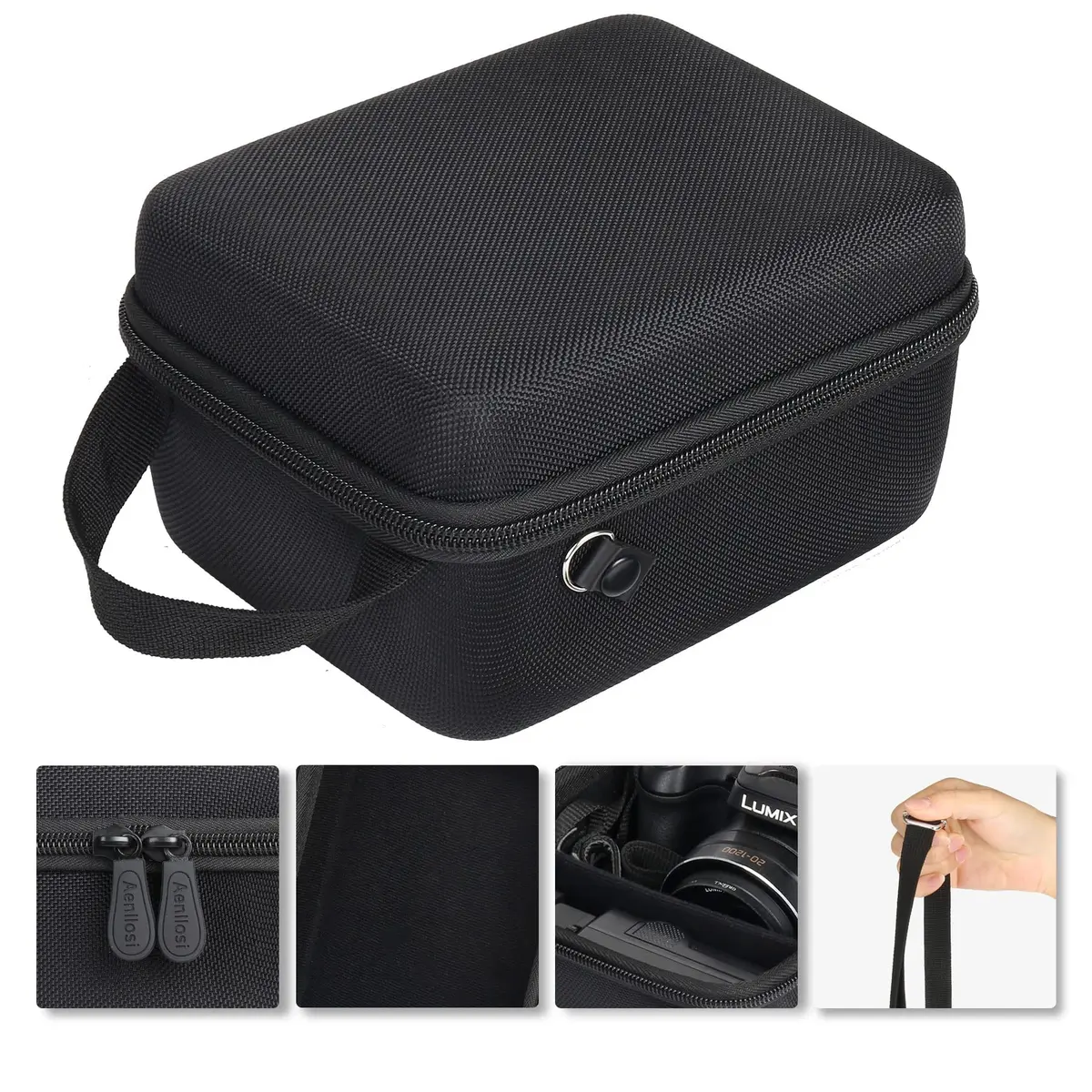 Aenllosi Hard Camera Case for Panasonic LUMIX FZ80D/FZ80/FZ70 4K Digital Camera, 19cm (7.5in) | Water-Resistant & Shockproof - view 2