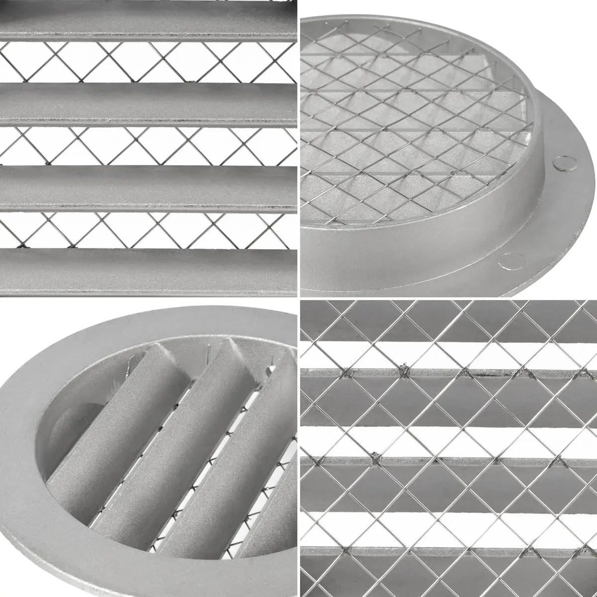 Repa Market 8 Inch (20.32 cm) Heavy-Duty Aluminum Alloy Gable Vent | Outdoor Air Return Grille with Mesh Screen - view 6