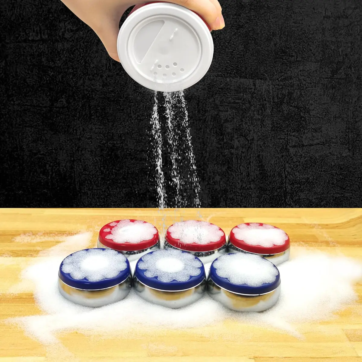 ZGDQ Shuffleboard Powder Set | 2 Cans 14oz & Mini Broom for Table Games - view 5