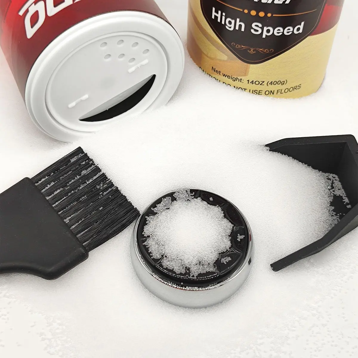 ZGDQ Shuffleboard Powder Set | 2 Cans 14oz & Mini Broom for Table Games - view 6